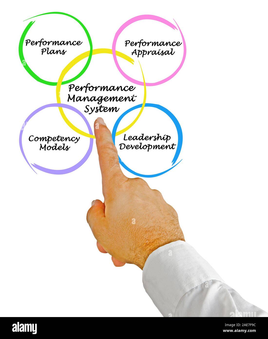 Diagram of Performance Management System Stock Photo - Alamy