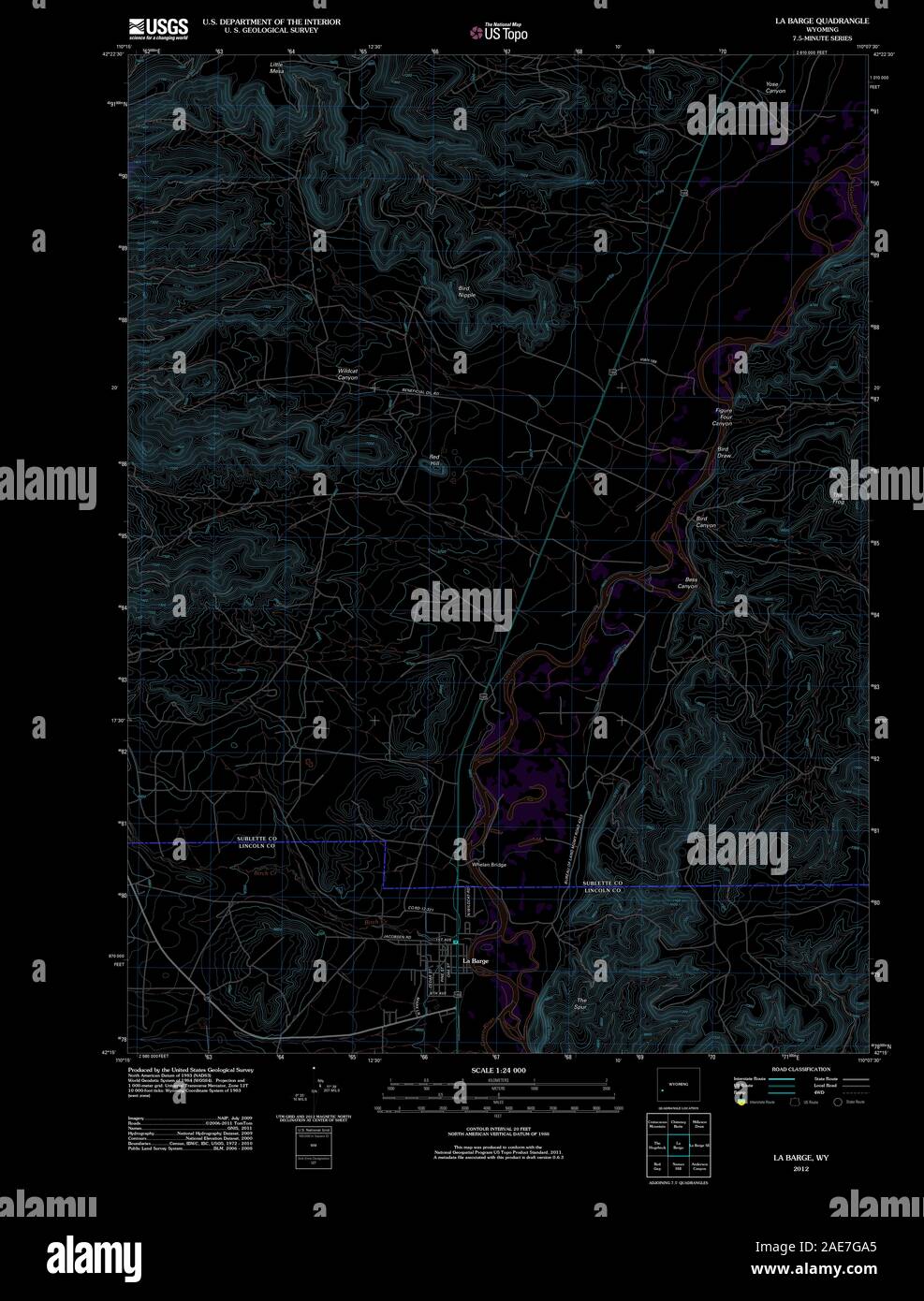 Map of la barge hires stock photography and images Alamy