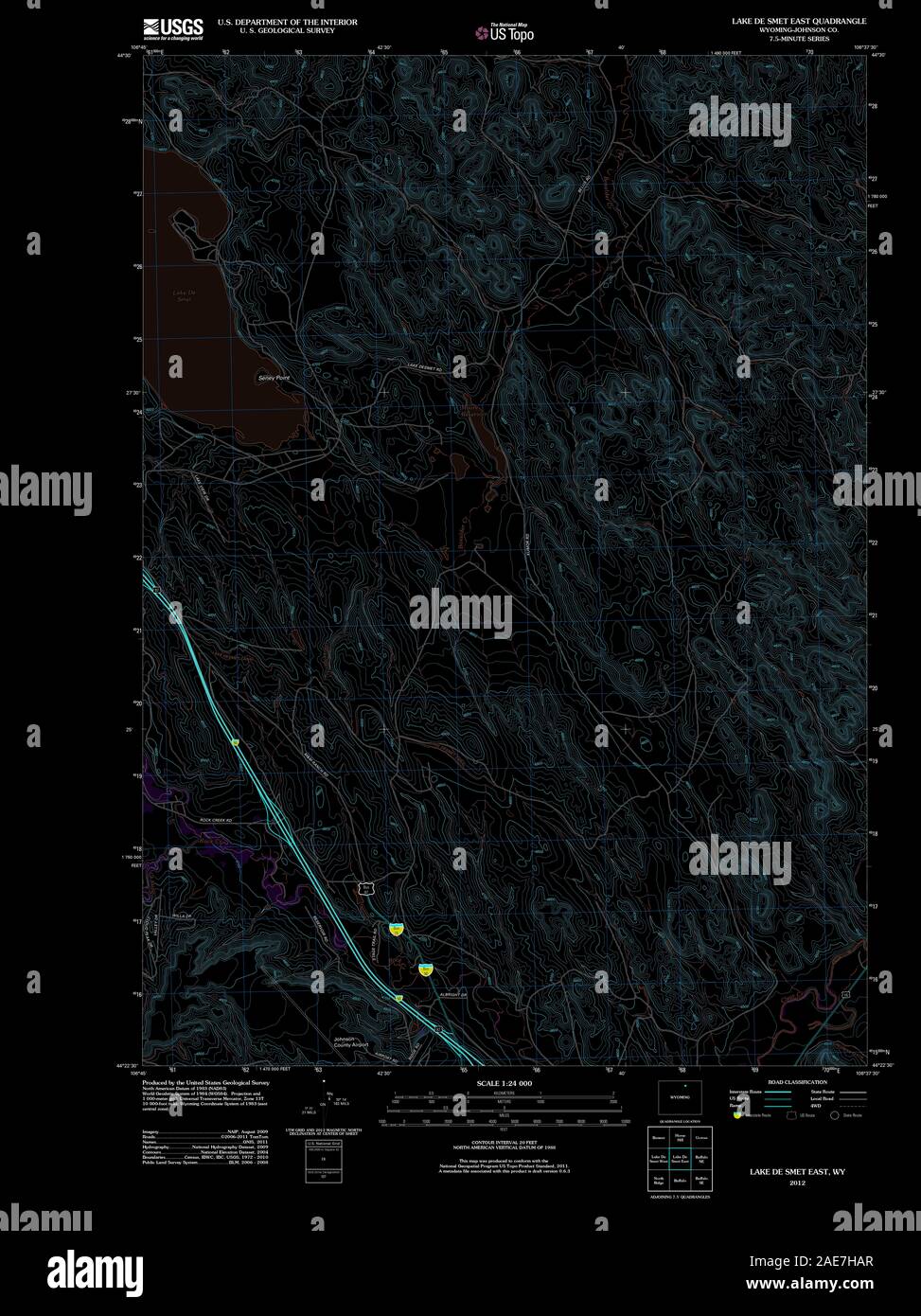 Map of de smet hires stock photography and images Alamy