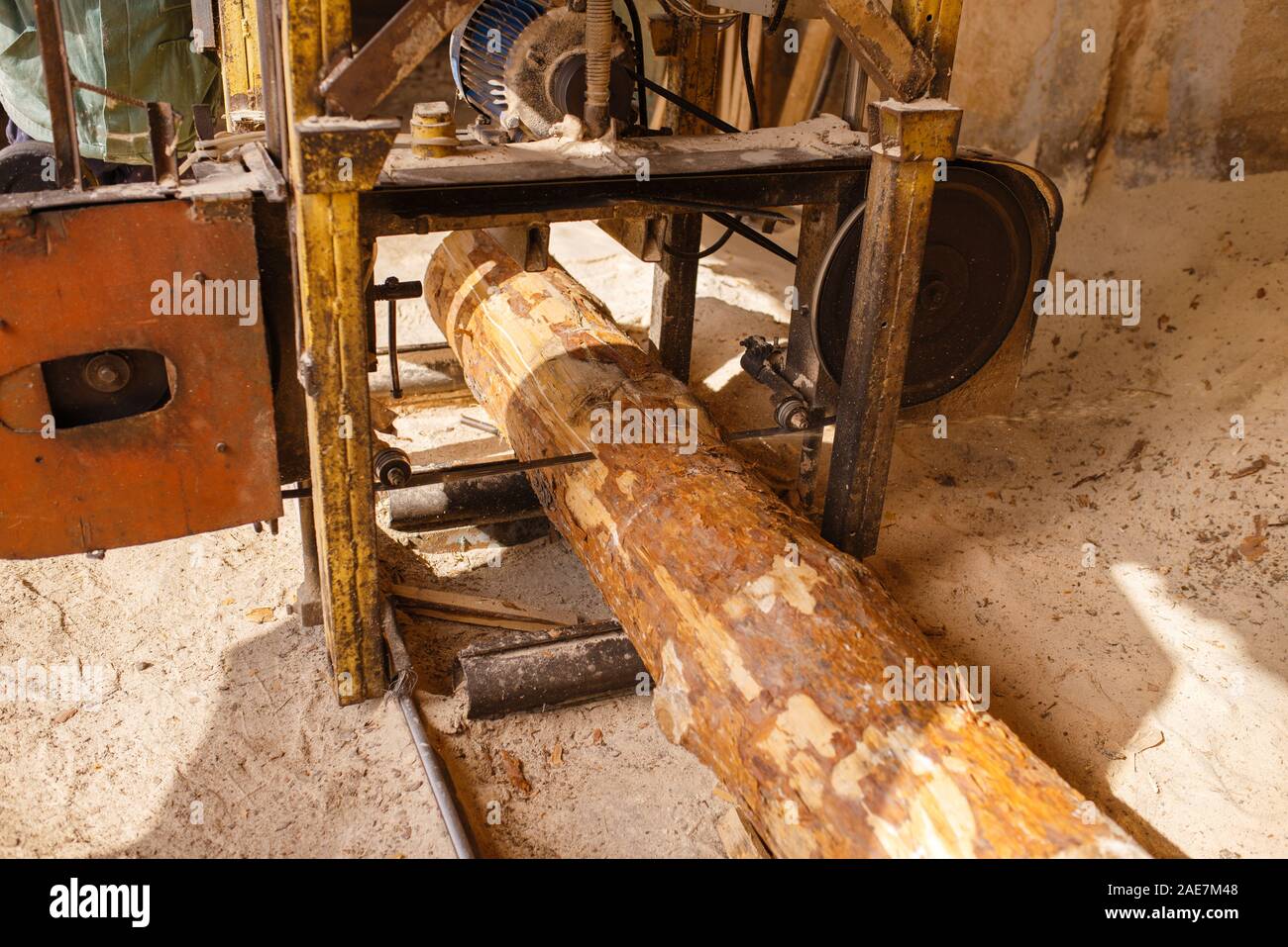 Woodworking machine, nobody, lumber industry Stock Photo