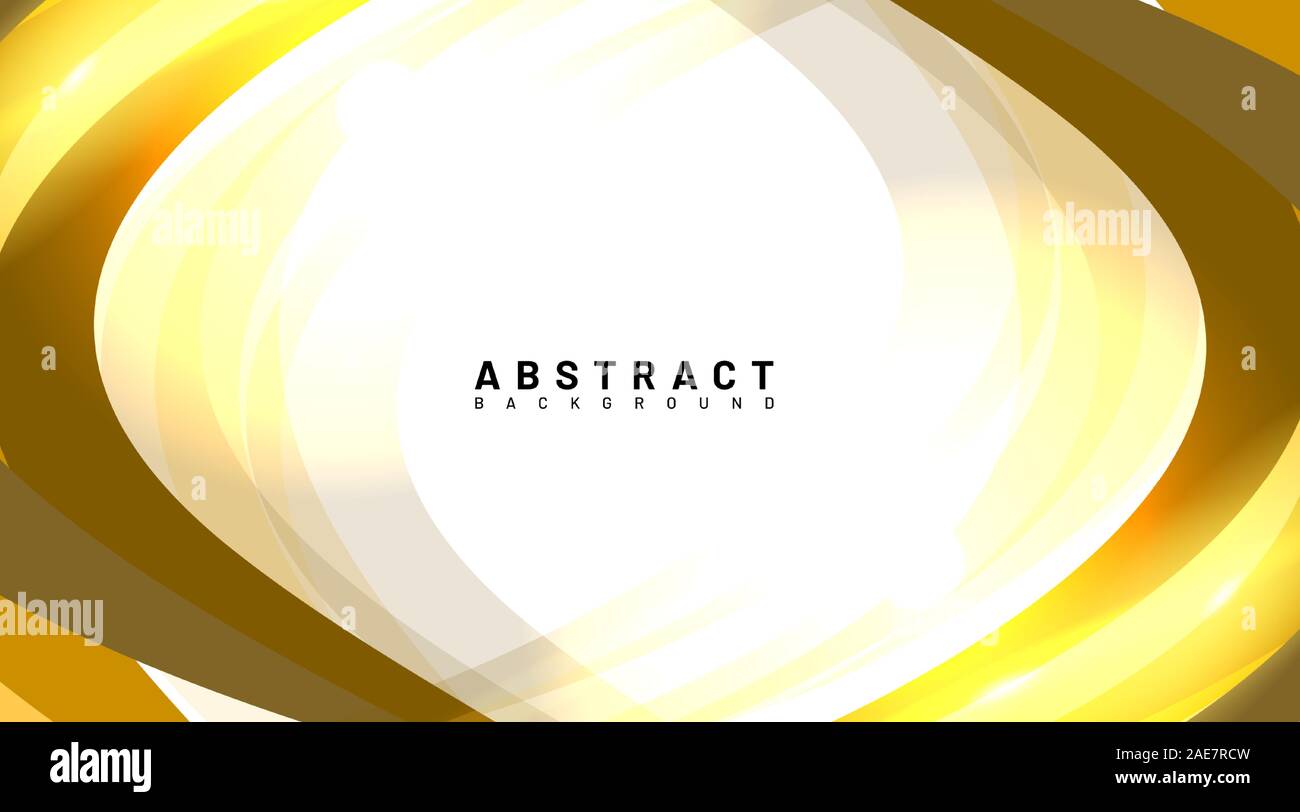 abstract vector background. golden waves overlap with light. design technology Stock Vector
