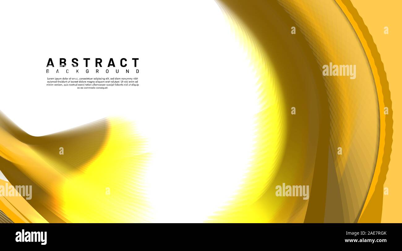 abstract vector background. golden waves overlap with light. design technology Stock Vector