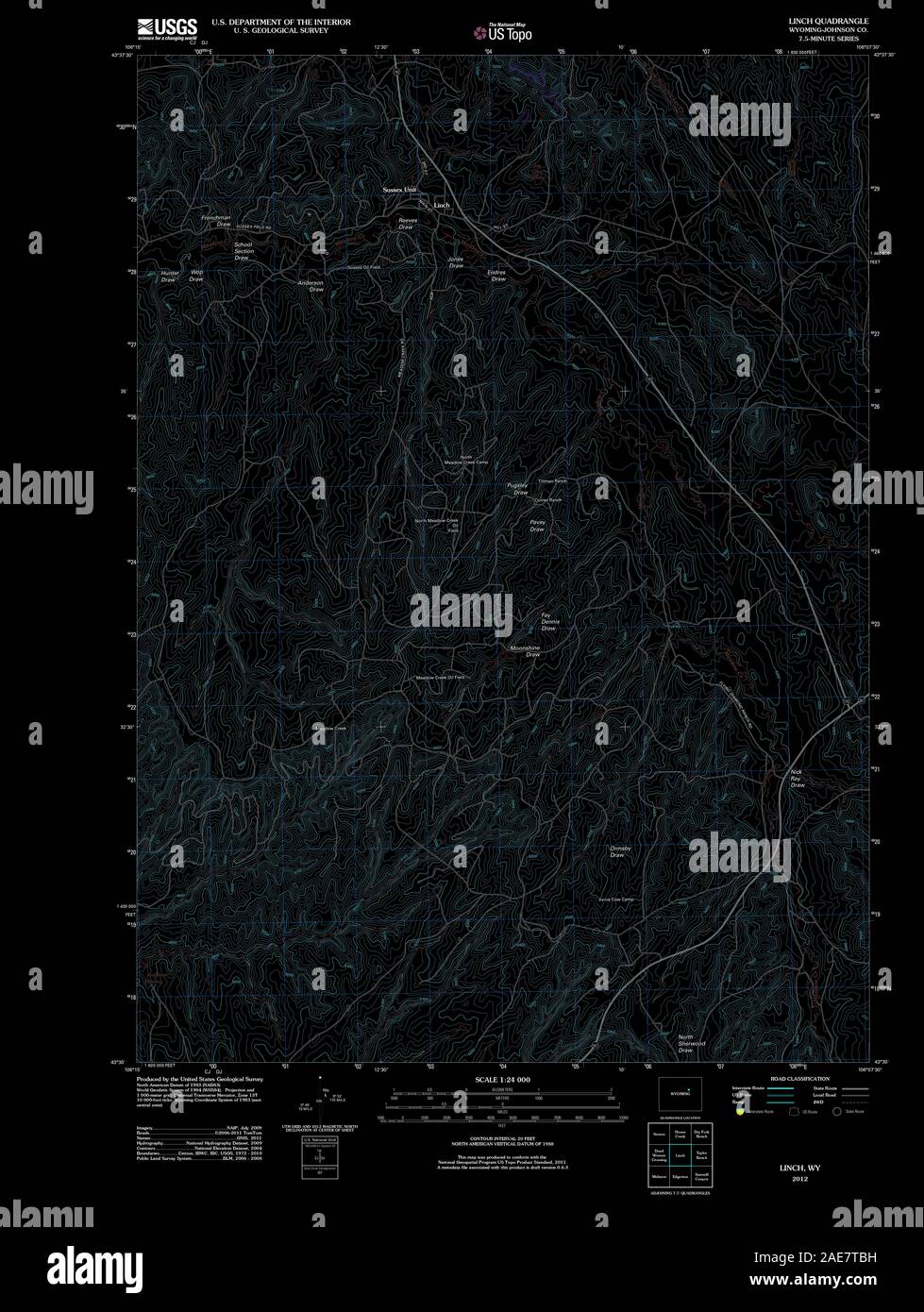 Map of linch hires stock photography and images Alamy