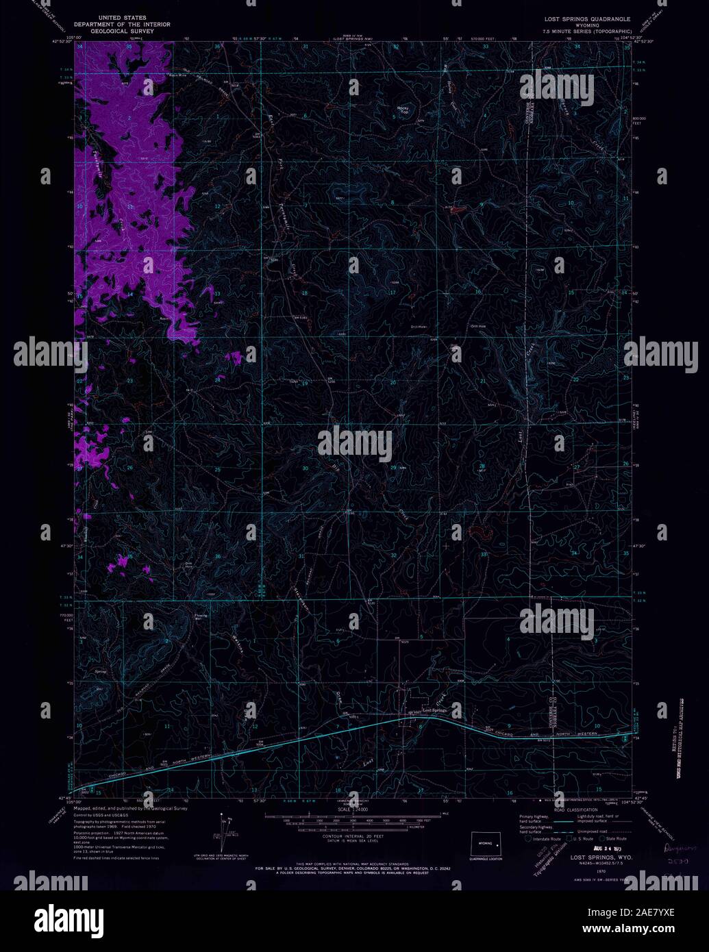 Map of lost springs hires stock photography and images Alamy