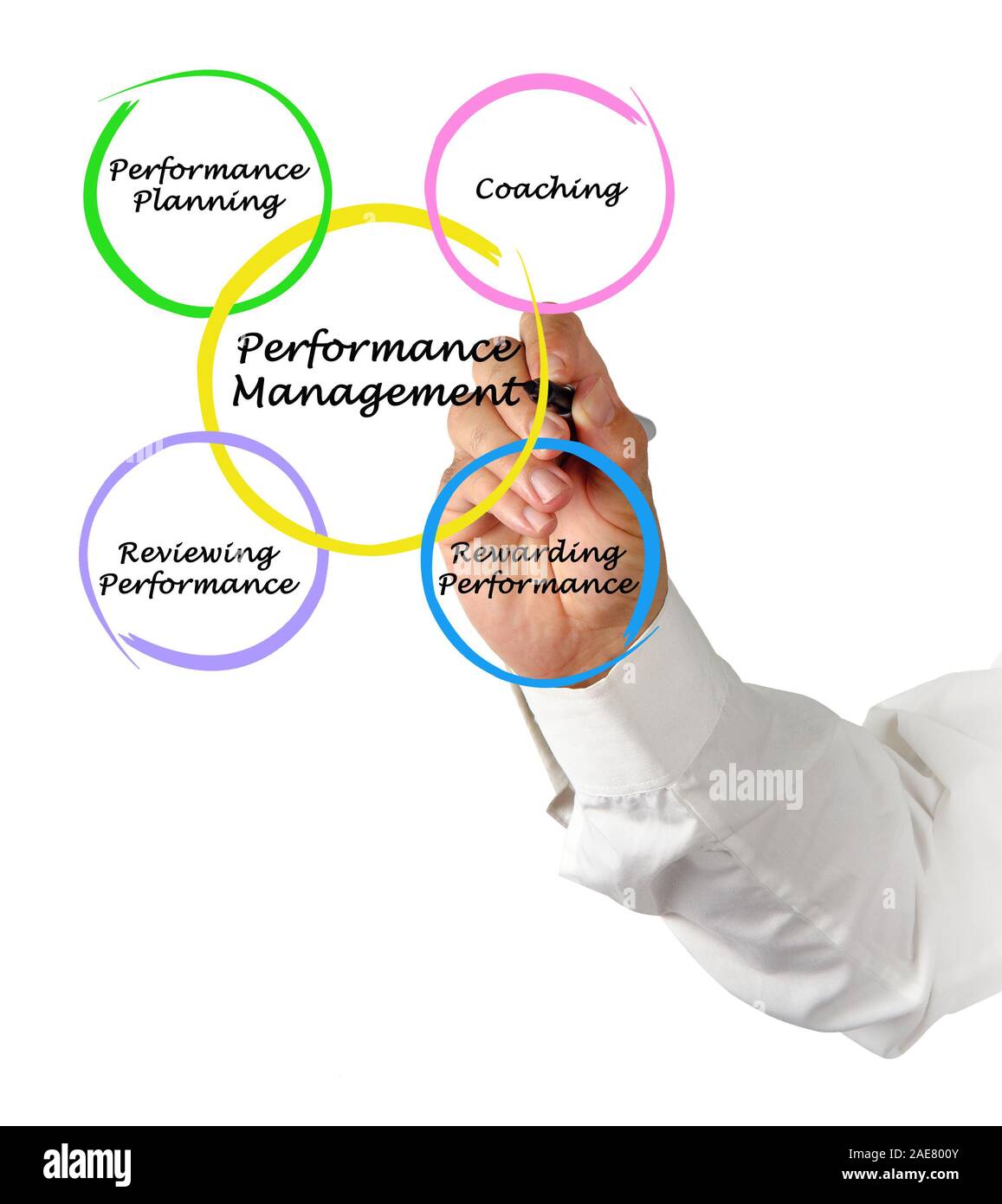 Diagram of Performance Management Stock Photo - Alamy