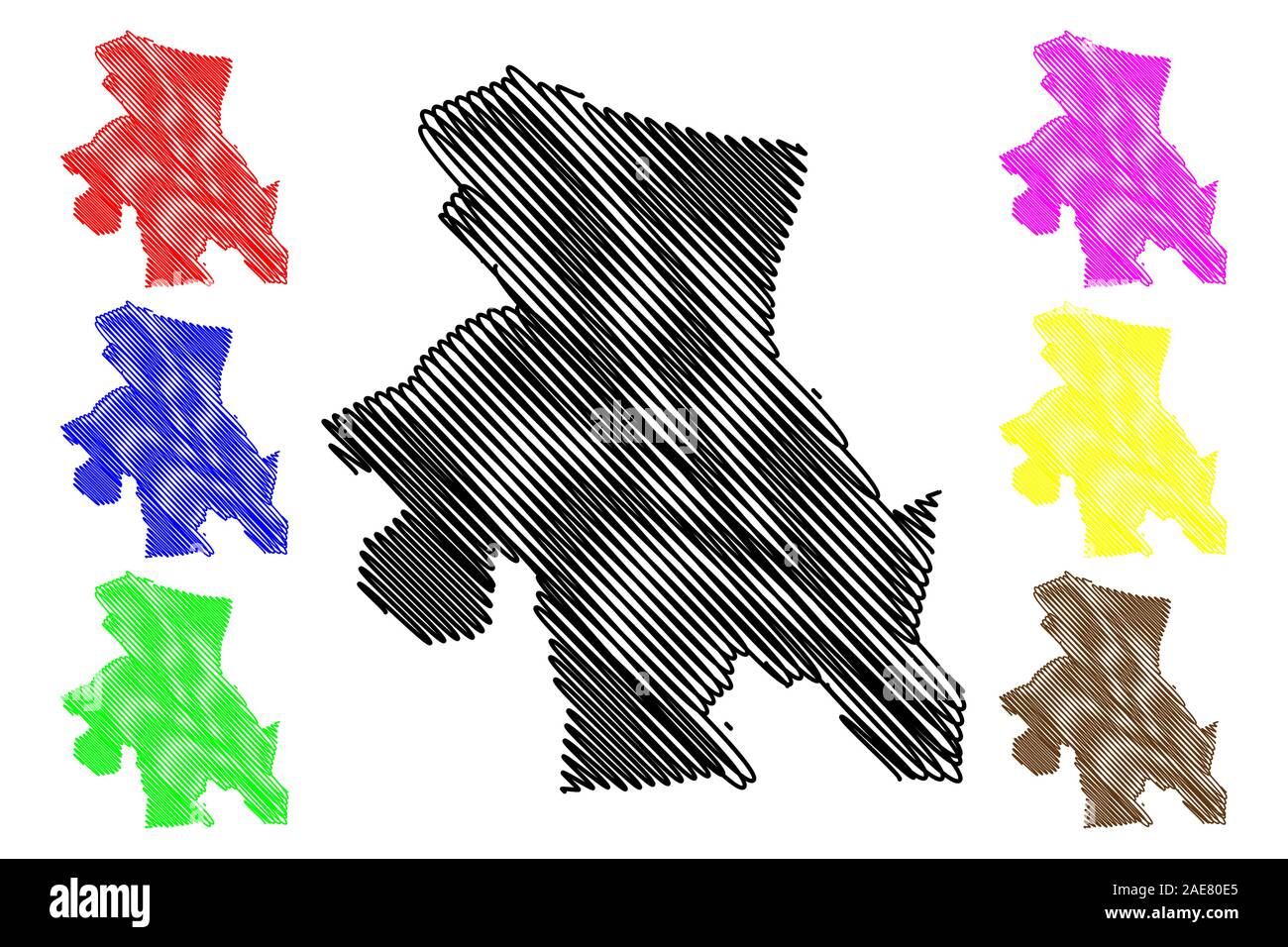 Osh City Region (Kyrgyz Republic, Kirghizia, Regions of Kyrgyzstan) map ...