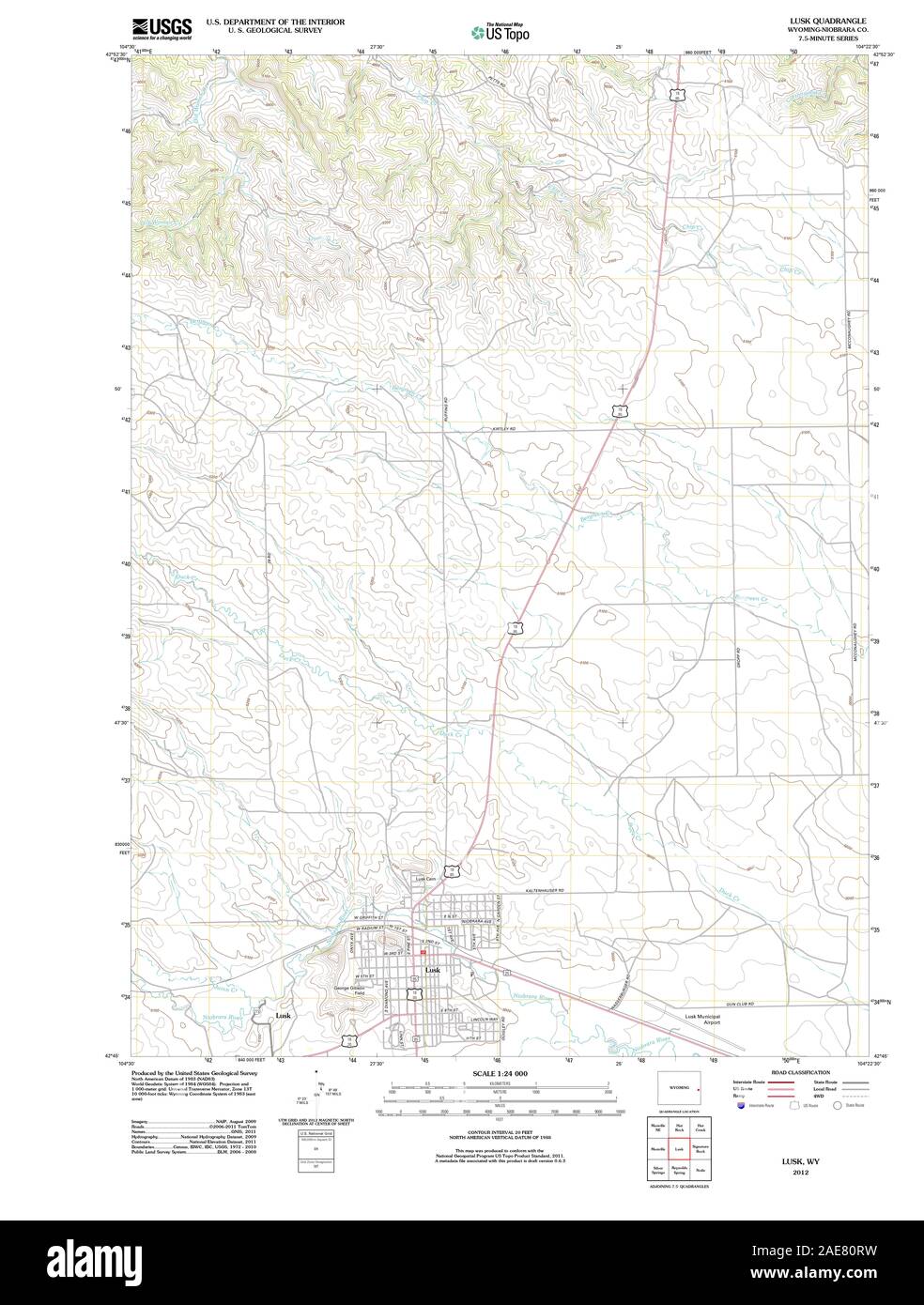 Map of lusk hires stock photography and images Alamy