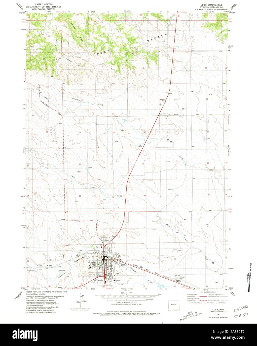 Map of lusk hires stock photography and images Alamy