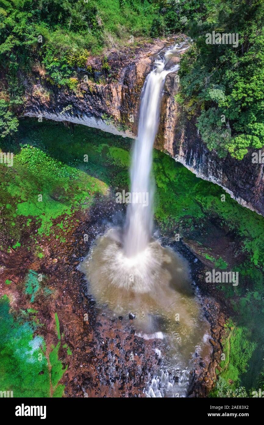 Royalty high quality free stock image aerial view of Lieng Nung or Dieu  Thanh waterfall, Dak Nong, Vietnam, is top waterfalls in Vietnam. Aerial  view Stock Photo - Alamy