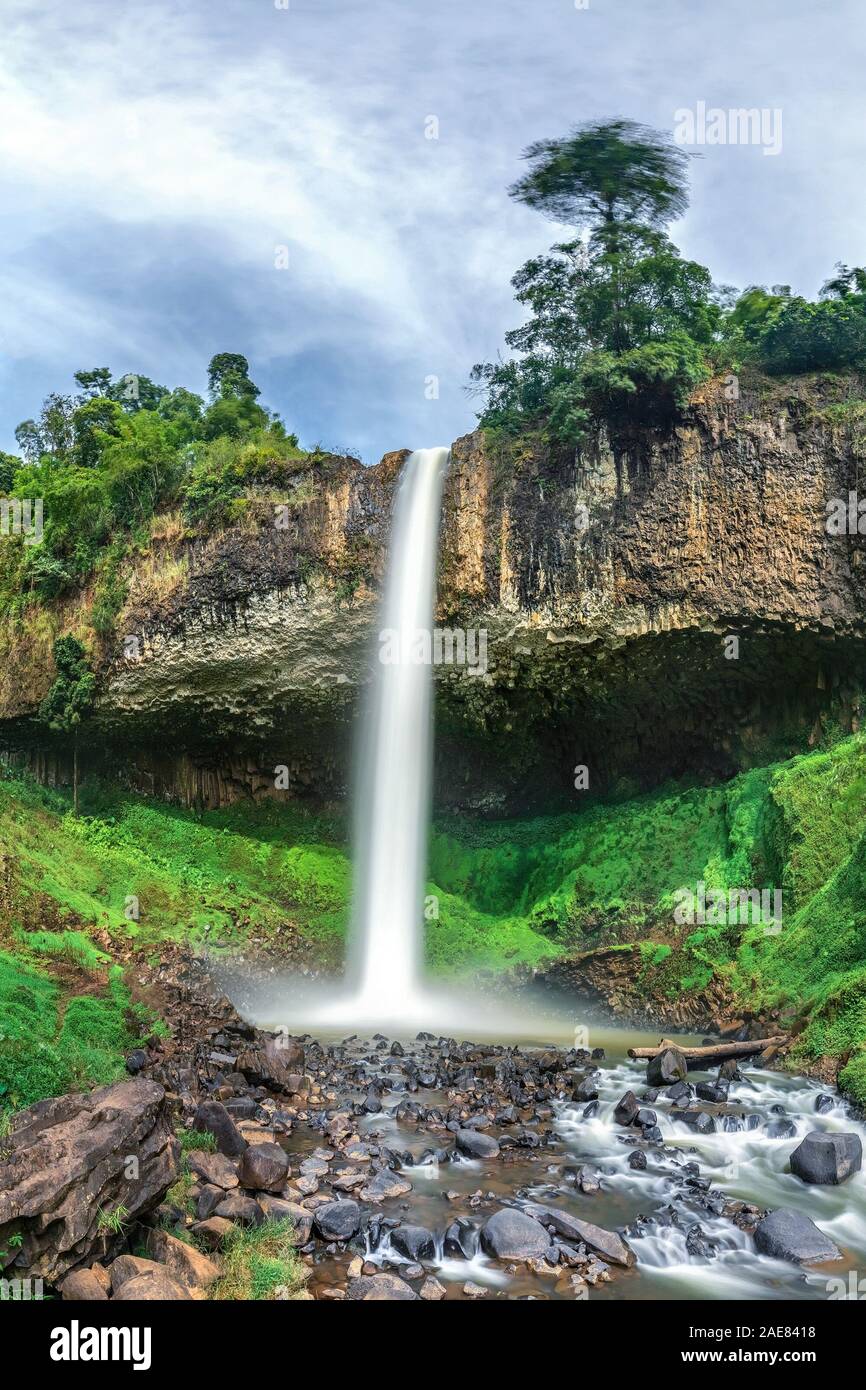 Royalty high quality free stock image aerial view of Lieng Nung or Dieu  Thanh waterfall, Dak Nong, Vietnam, is top waterfalls in Vietnam. Aerial  view Stock Photo - Alamy