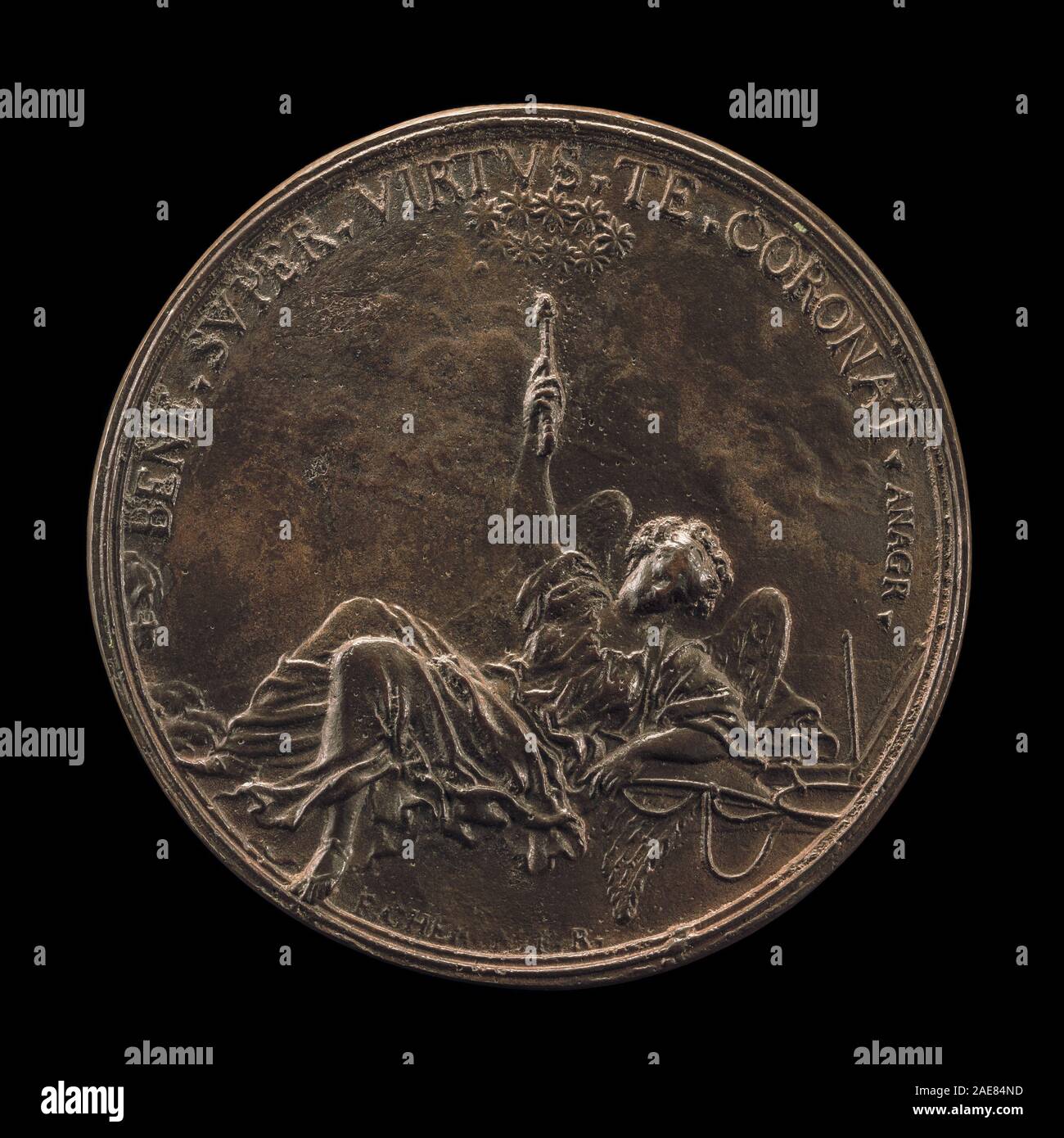 Fame [reverse]; 1669date Charles-Jean-François Chéron, Fame (reverse ...