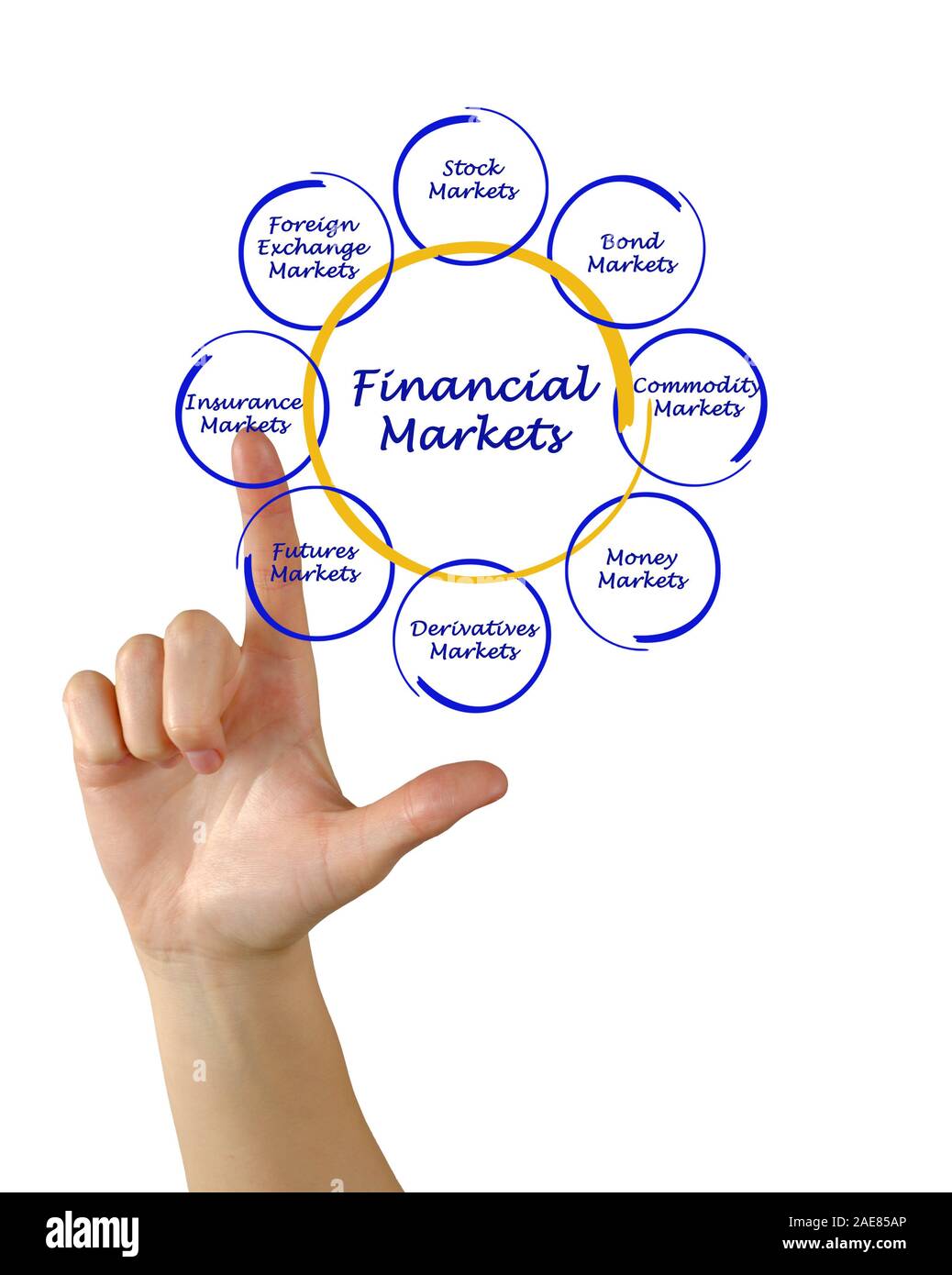 Diagram of financial markets Stock Photo Alamy