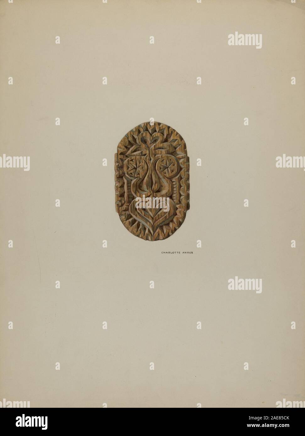 Pa. German Block Used in Pressing and Steaming; circa 1938 date ...