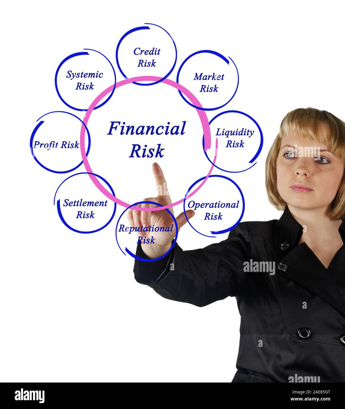 Diagram of financial risks Stock Photo - Alamy