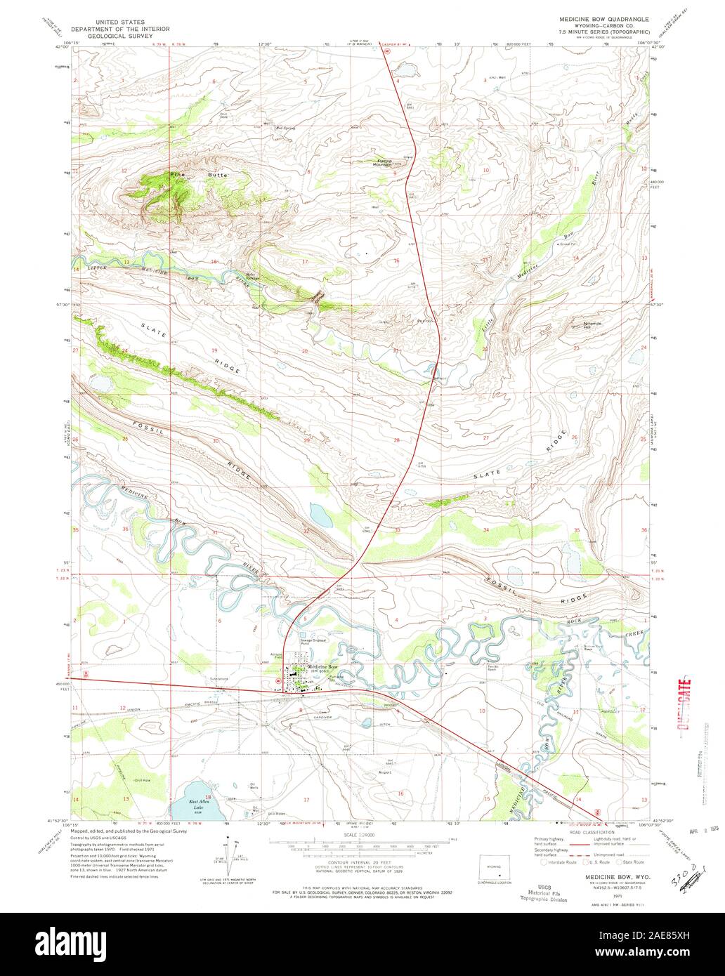 Map of medicine bow hires stock photography and images Alamy