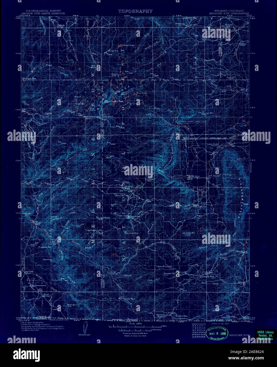 Map of medicine bow hires stock photography and images Alamy