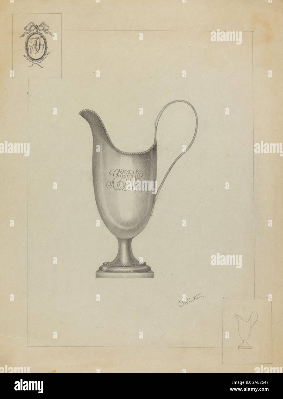 Polished silver pitcher hi-res stock photography and images - Alamy