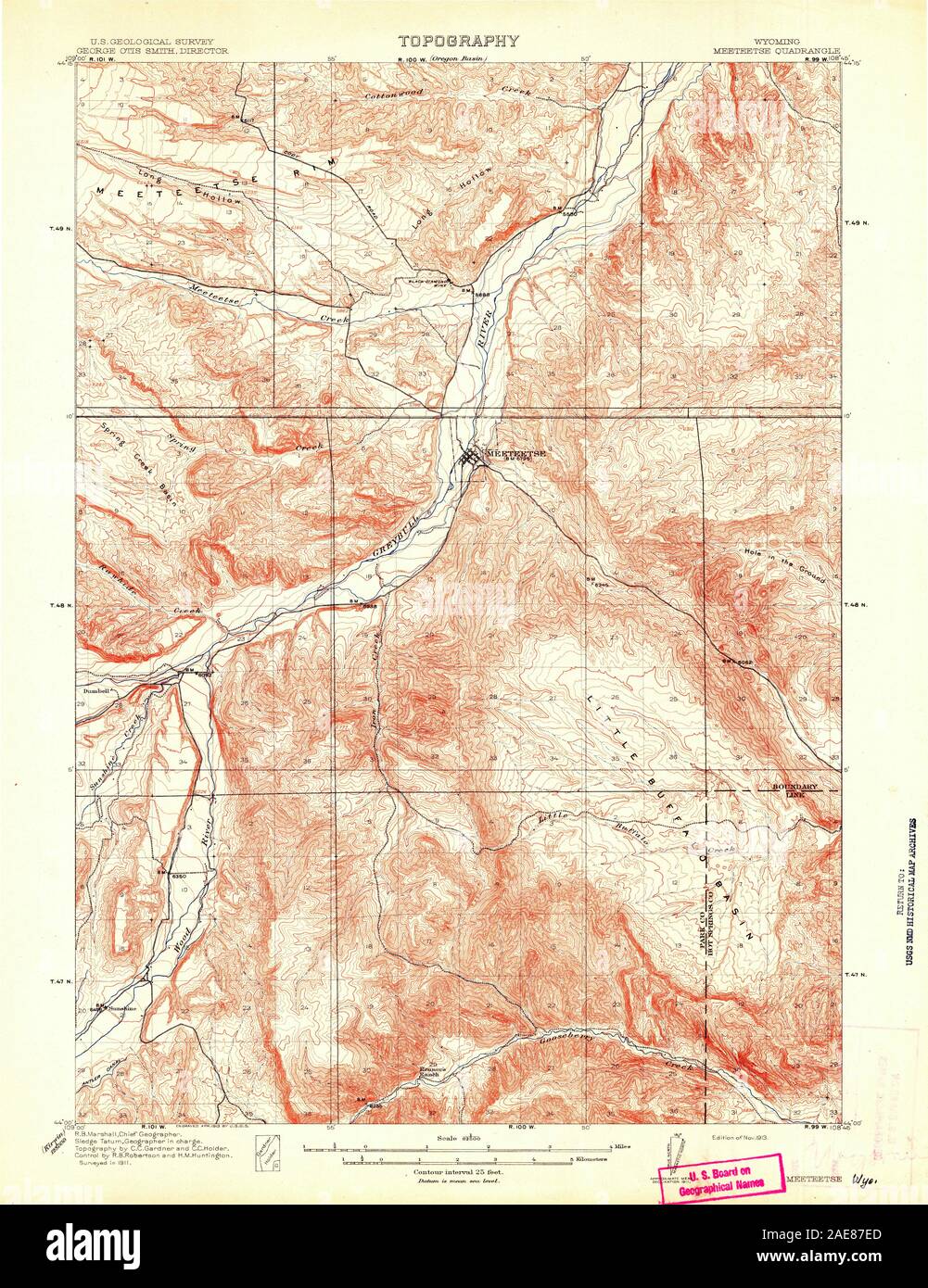 Meeteetse map hires stock photography and images Alamy