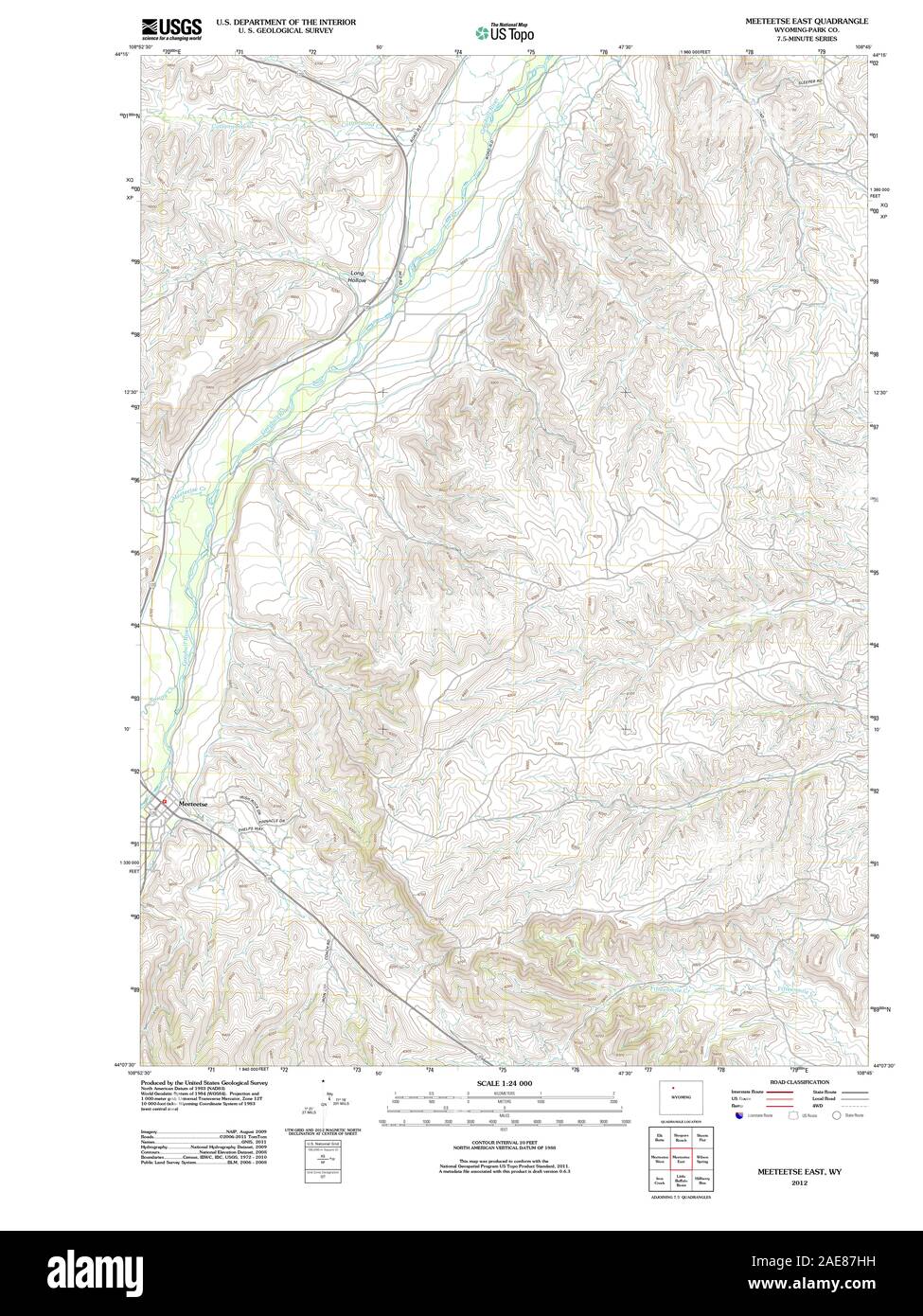 Meeteetse map Cut Out Stock Images & Pictures Alamy