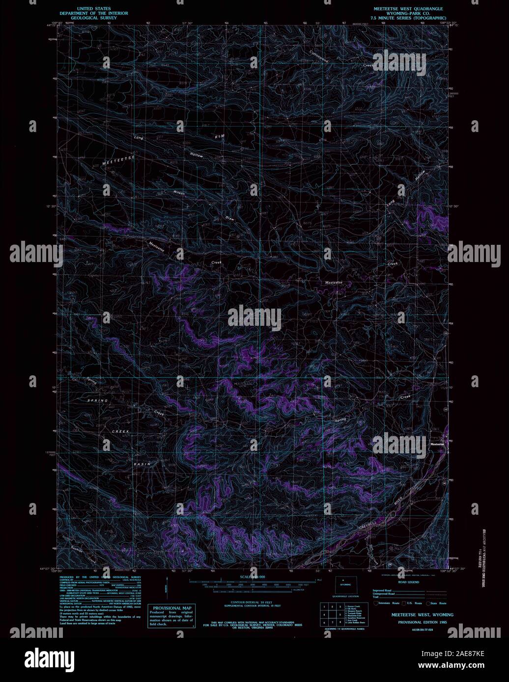 Meeteetse map hires stock photography and images Alamy