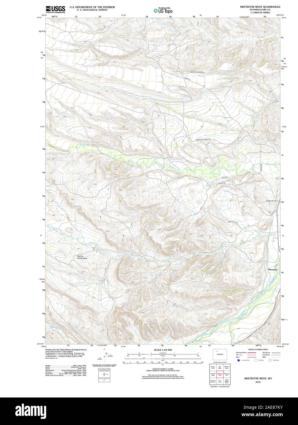 Meeteetse map hires stock photography and images Alamy
