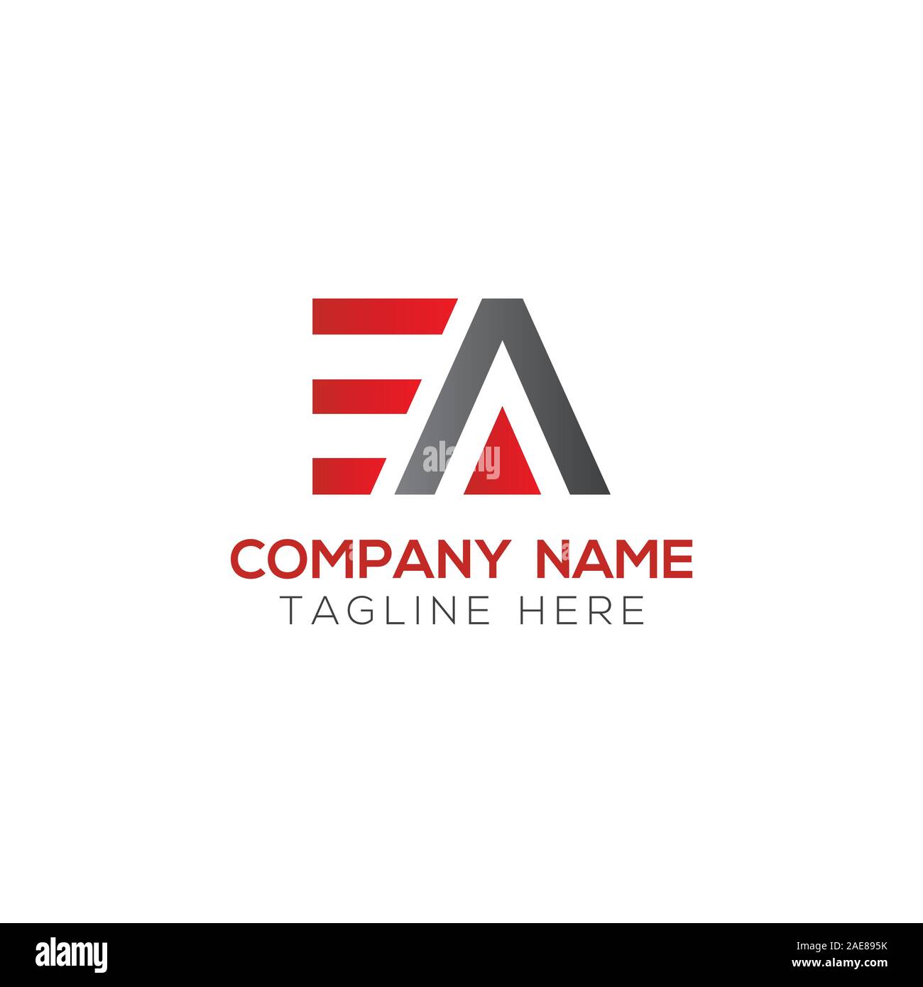 Initial EA Letter Linked Logo. Creative Letter EA Modern Business Logo Vector Template. Initial EA Logo Template Design Stock Vector
