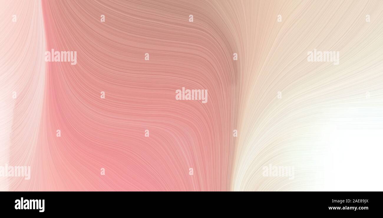 curvy background design with dark salmon, bisque and linen color Stock ...