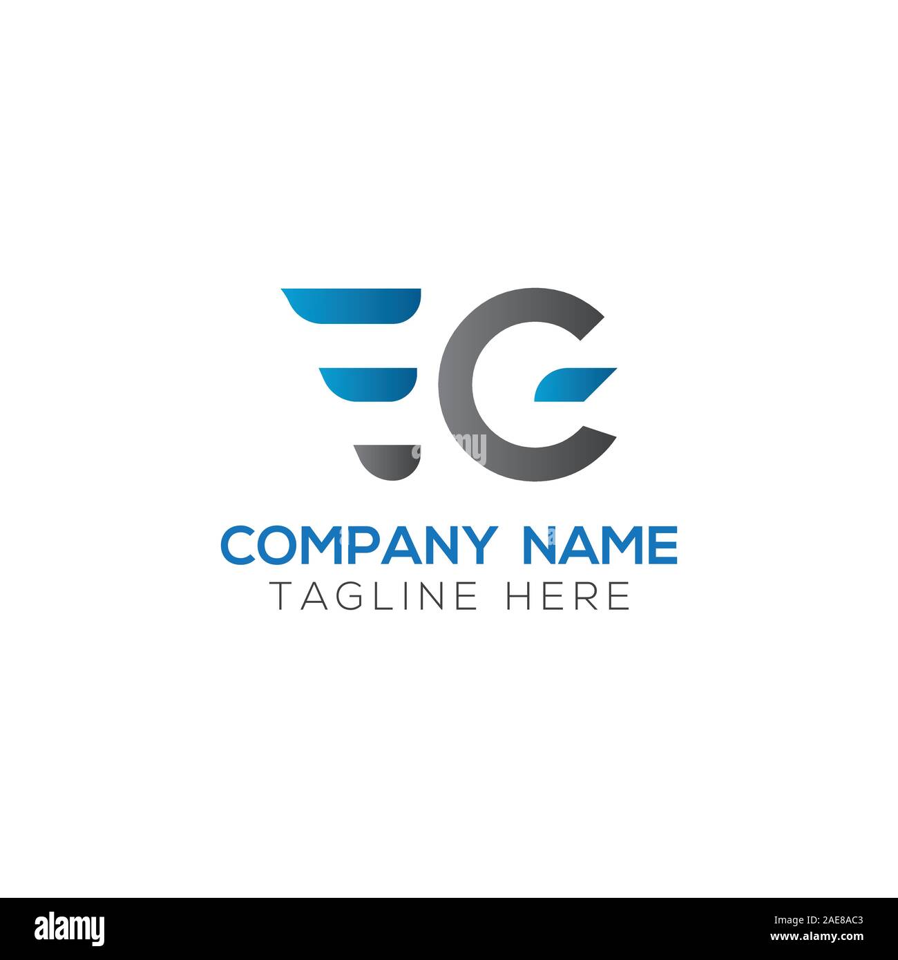 Initial EG Letter Linked Logo. Creative Letter EG Modern Business Logo Vector Template. Initial EG Logo Template Design Stock Vector