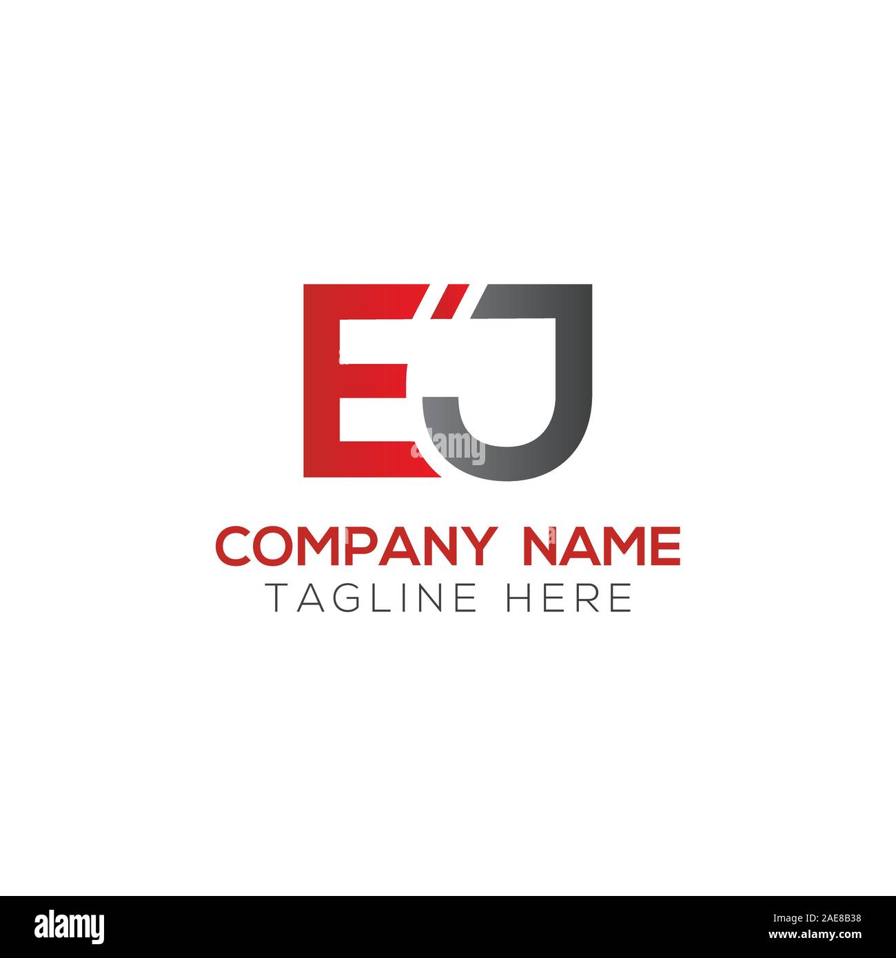 Initial EJ Letter Linked Logo. Creative Letter EJ Modern Business Logo Vector Template. Initial EJ Logo Template Design Stock Vector