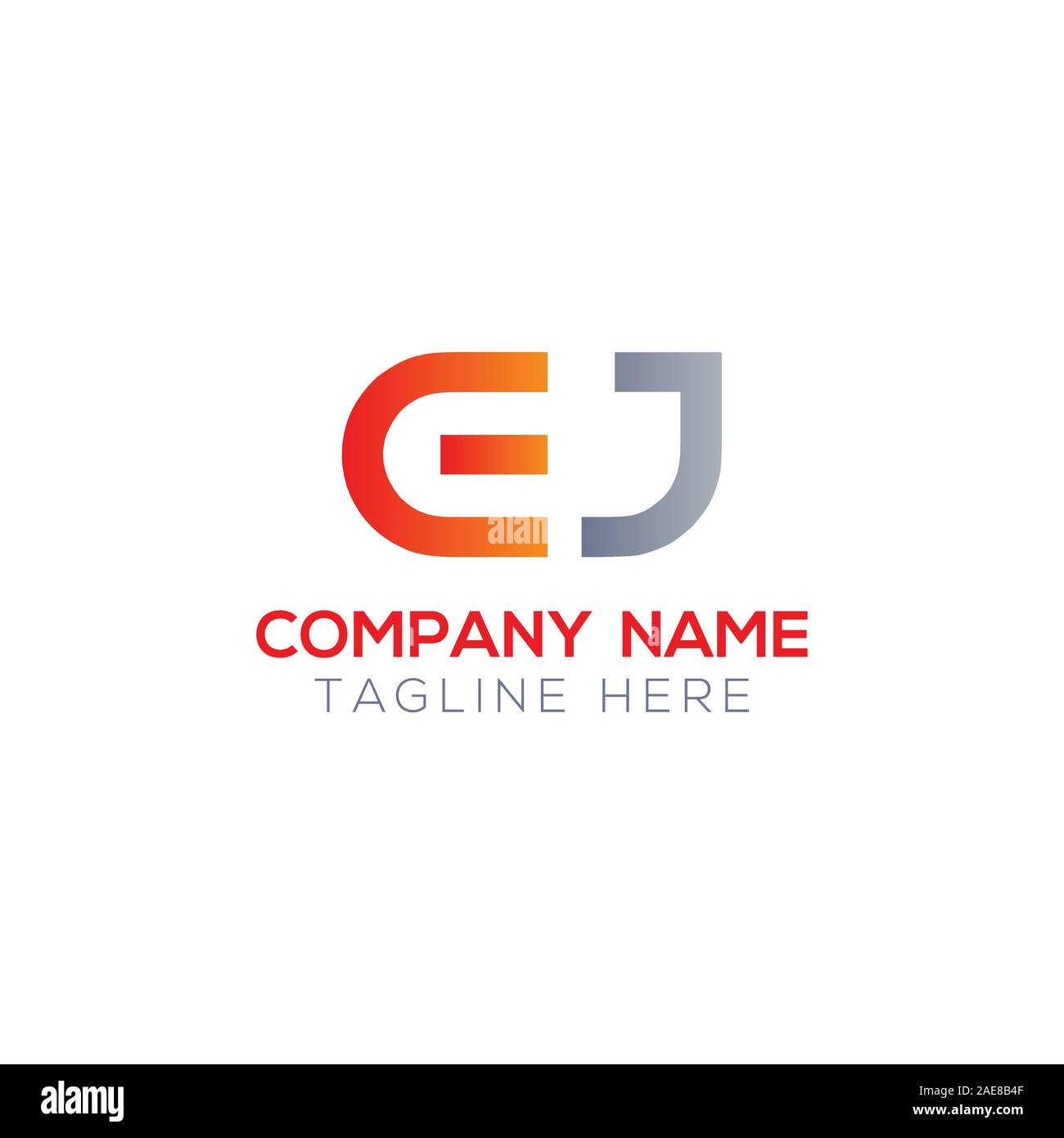 Initial EJ Letter Linked Logo. Creative Letter EJ Modern Business Logo Vector Template. Initial EJ Logo Template Design Stock Vector