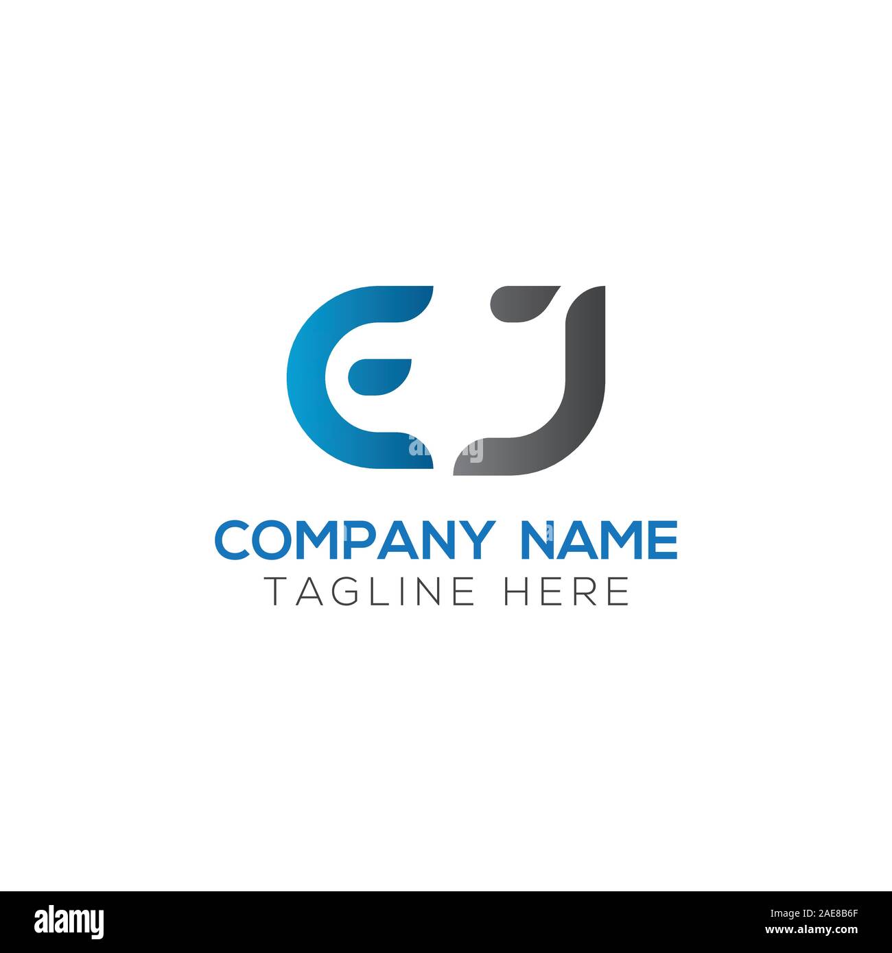 Initial EJ Letter Linked Logo. Creative Letter EJ Modern Business Logo Vector Template. Initial EJ Logo Template Design Stock Vector
