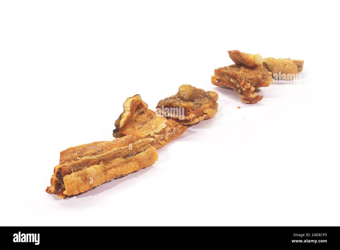 Deepfried saltwater stingray isolated on white background.(with Clipping Path Stock Photo Alamy