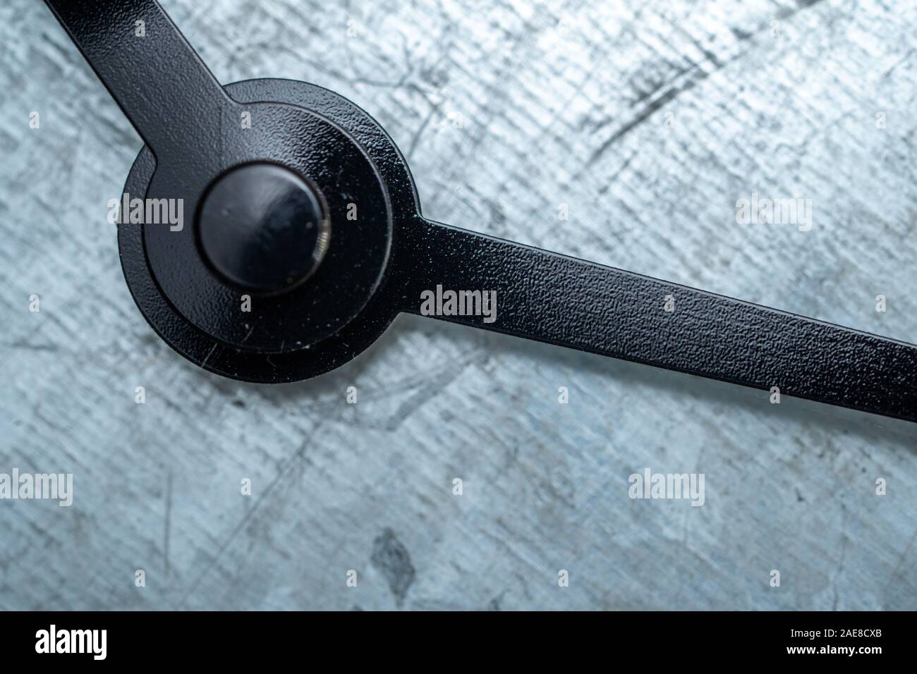 Galvanized metal clock parts hands old close up Stock Photo Alamy