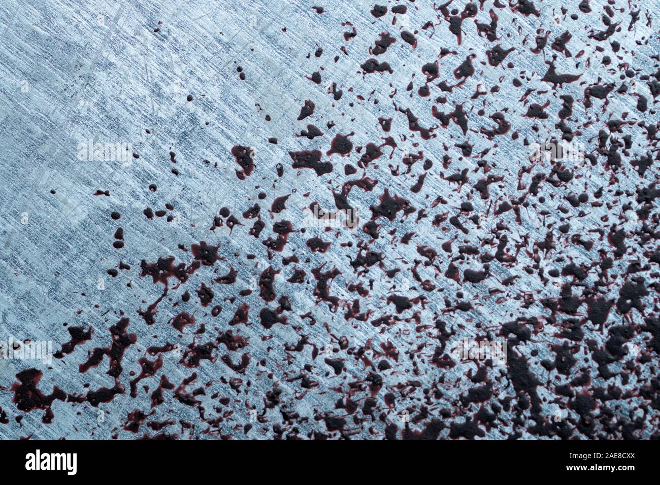 Old Rusted galvanized metal macro close up Stock Photo