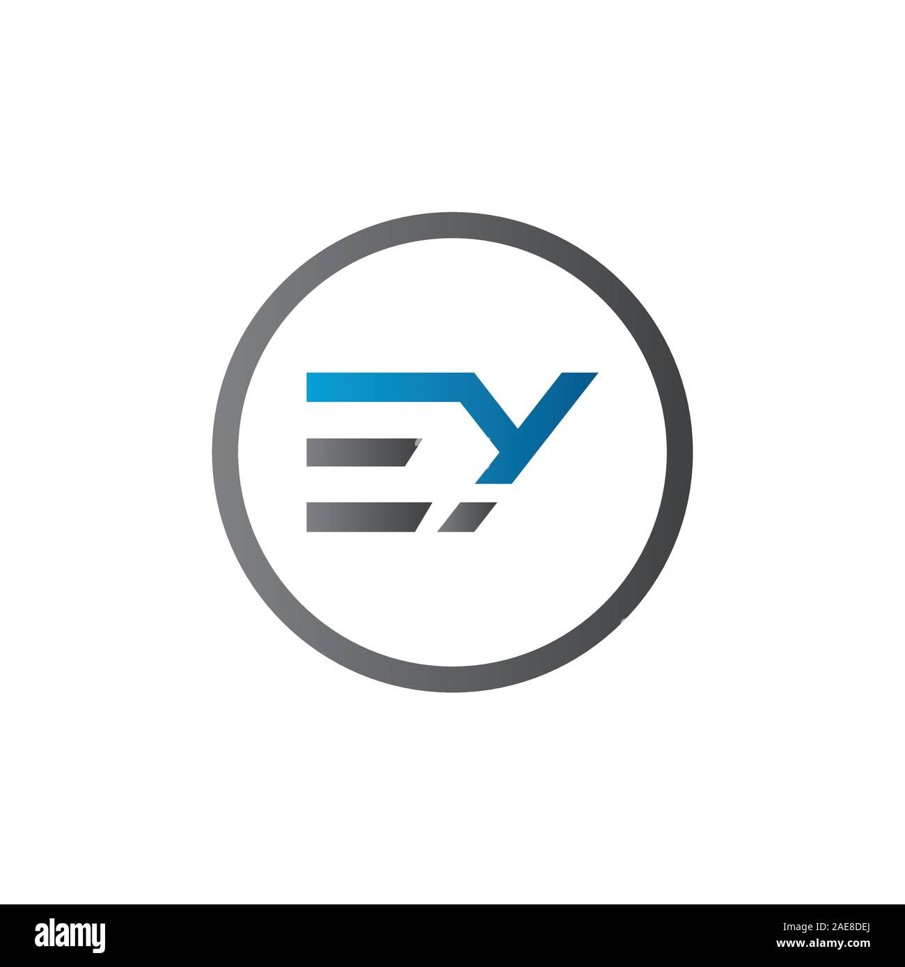 Initial EY Letter Linked Logo. Creative Letter EY Modern Business ...