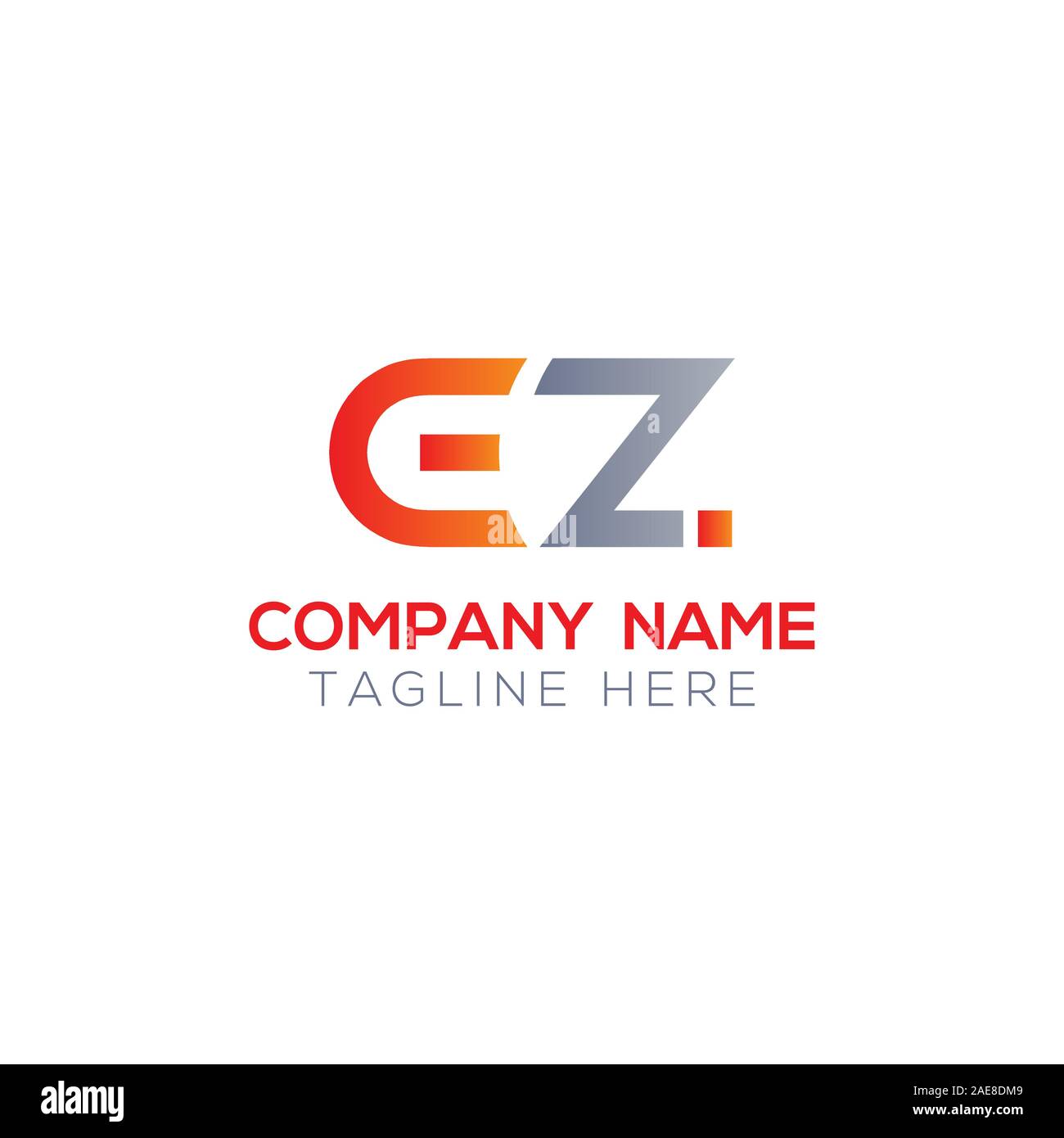 Initial EZ Letter Linked Logo. Creative Letter EZ Modern Business Logo ...