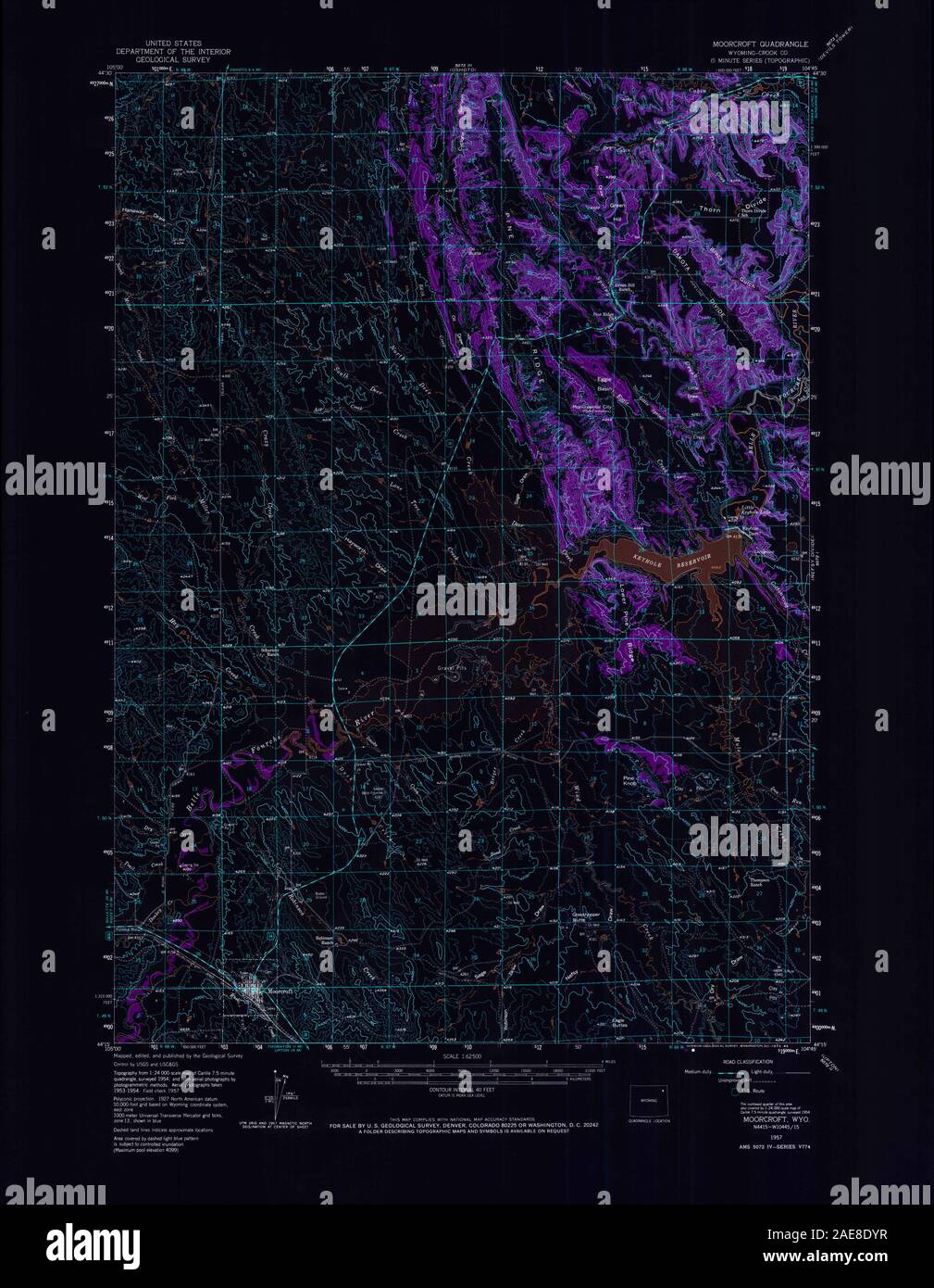 Map of moorcroft hires stock photography and images Alamy