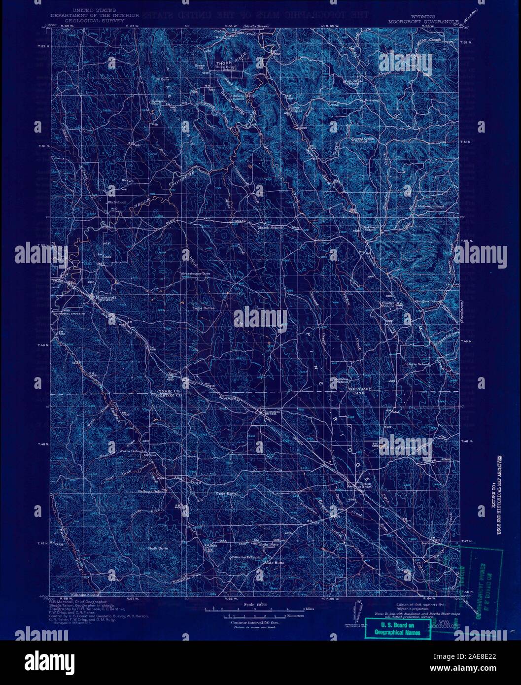Map of moorcroft hires stock photography and images Alamy