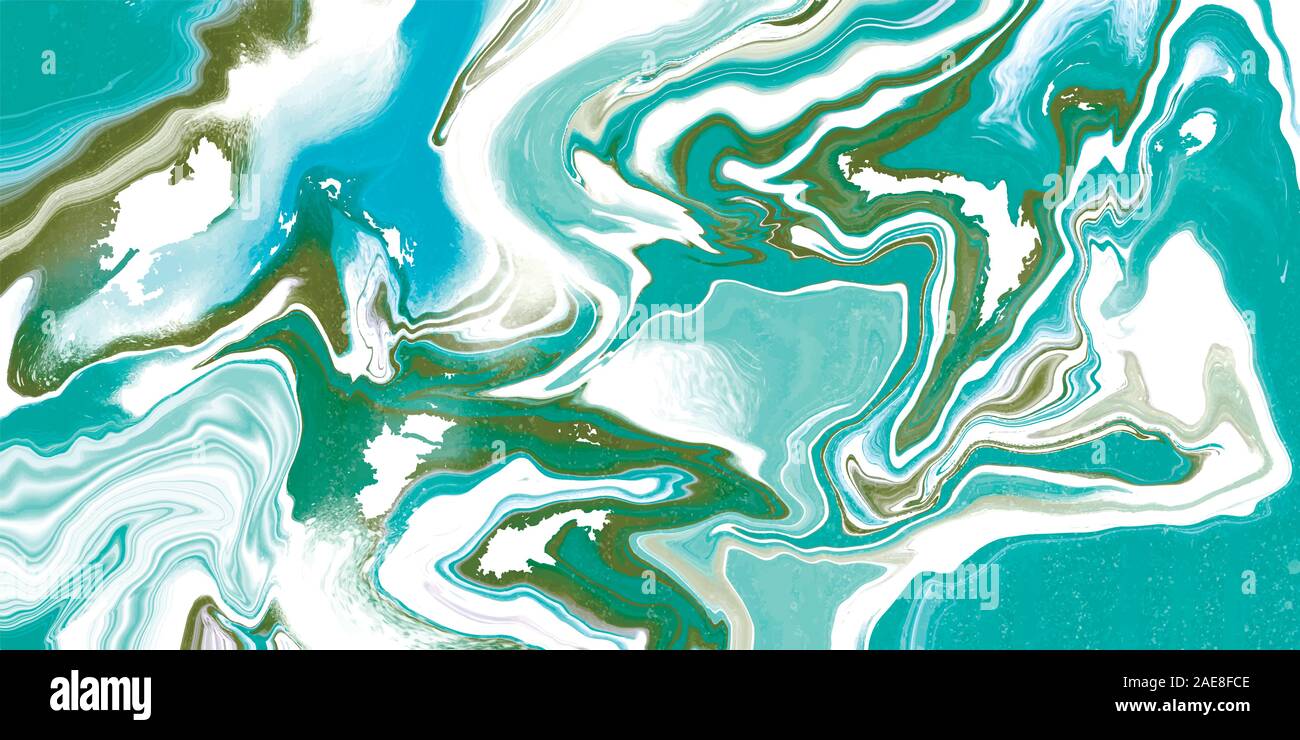 Vector abstract marble texture, Fluid design background green color ...