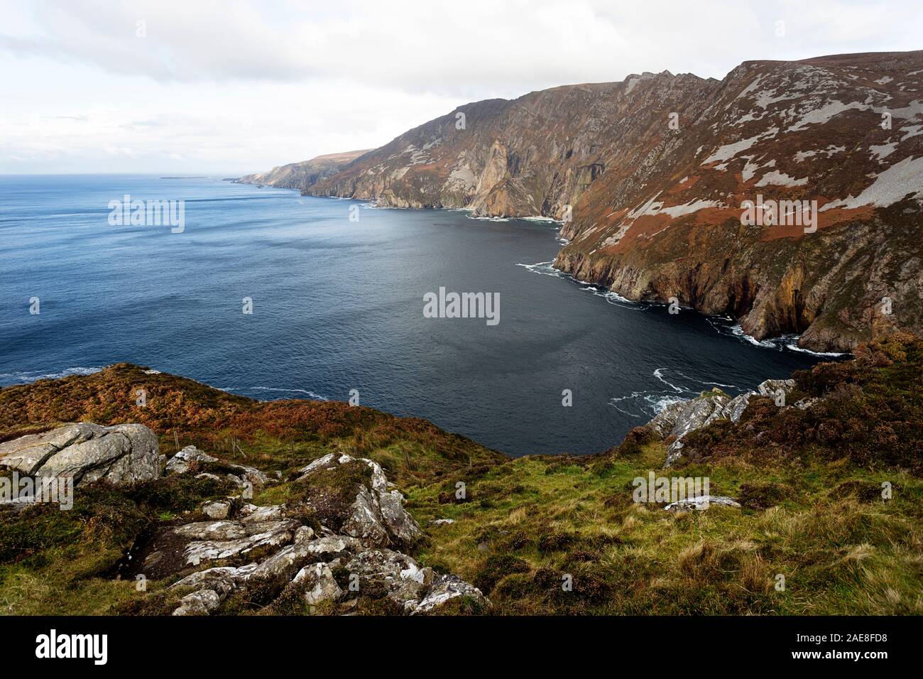 The Slieve League cliffs from Bunglass, County Donegal, Ireland Stock Photo