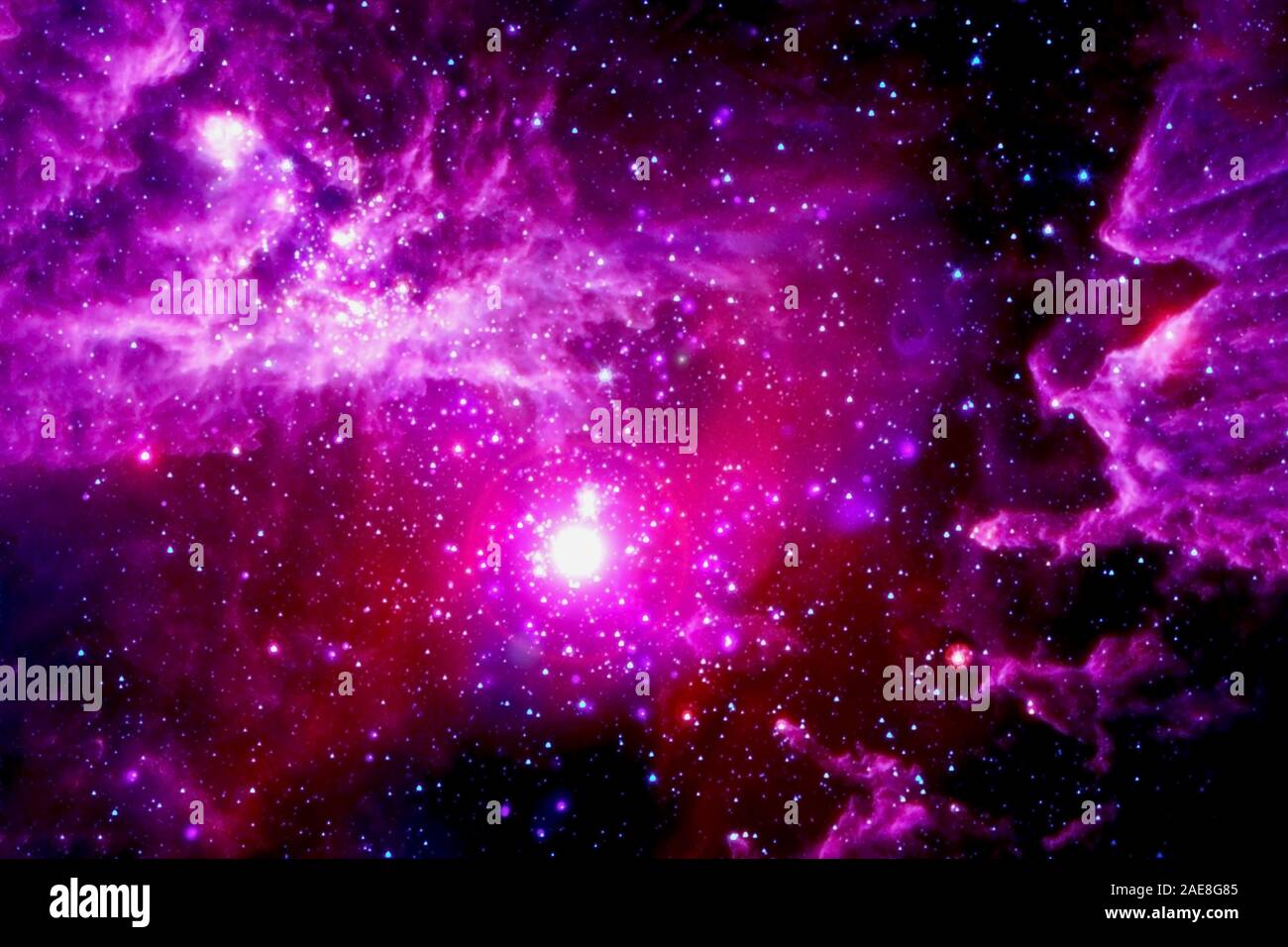 purple galaxy stars