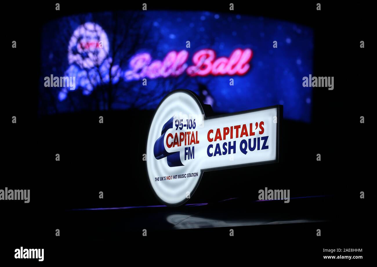 Capital’s Cash Quiz during day one of Capital's Jingle Bell Ball with Seat at London's O2 Arena. Stock Photo
