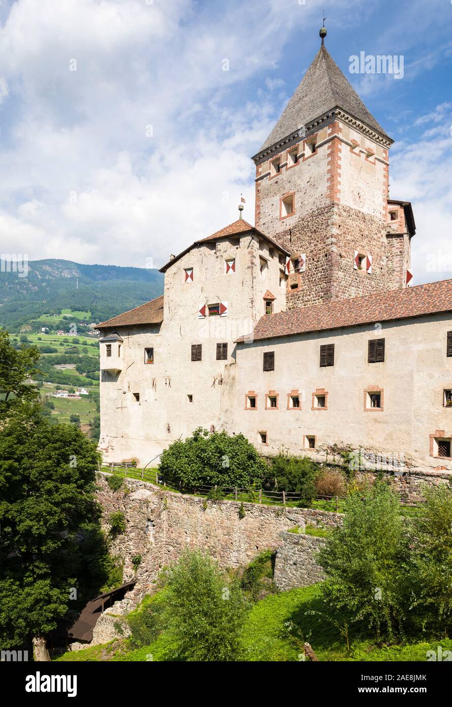 Castel Trostburg, a medieval castle and museum at Ponte Gardena (Weidbruck), South Tyrol, Italy. Stock Photo