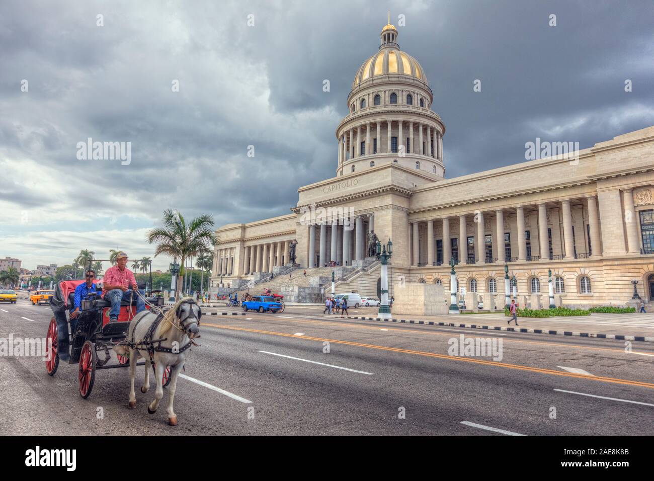 El Capitolio, Havana, Caribbean, Cuba, North America Stock Photo