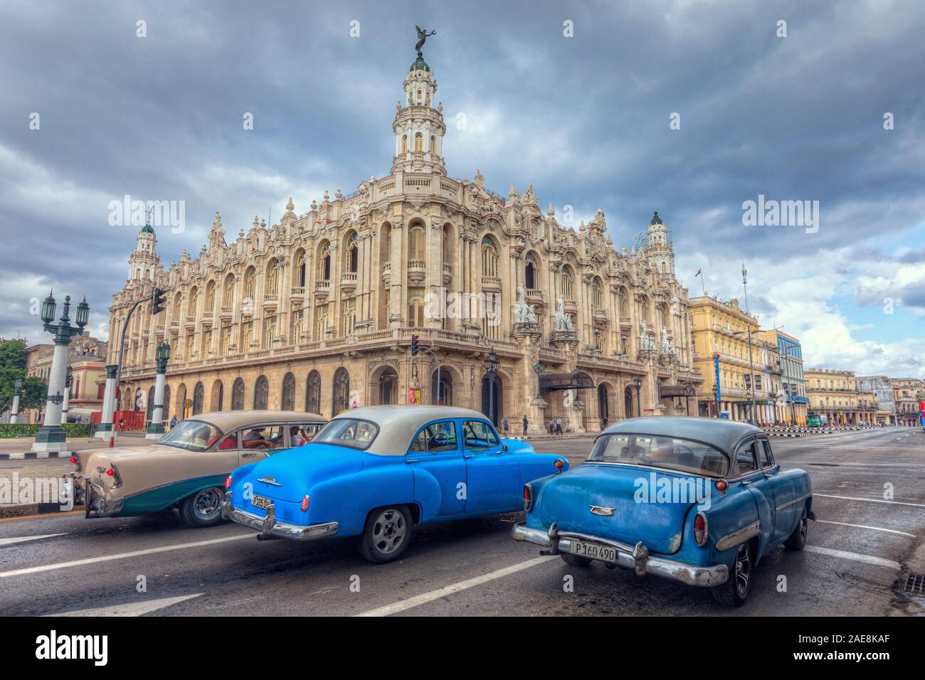 Gran Teatro de La Habana, Havana, Caribbean, Cuba, North America Stock Photo