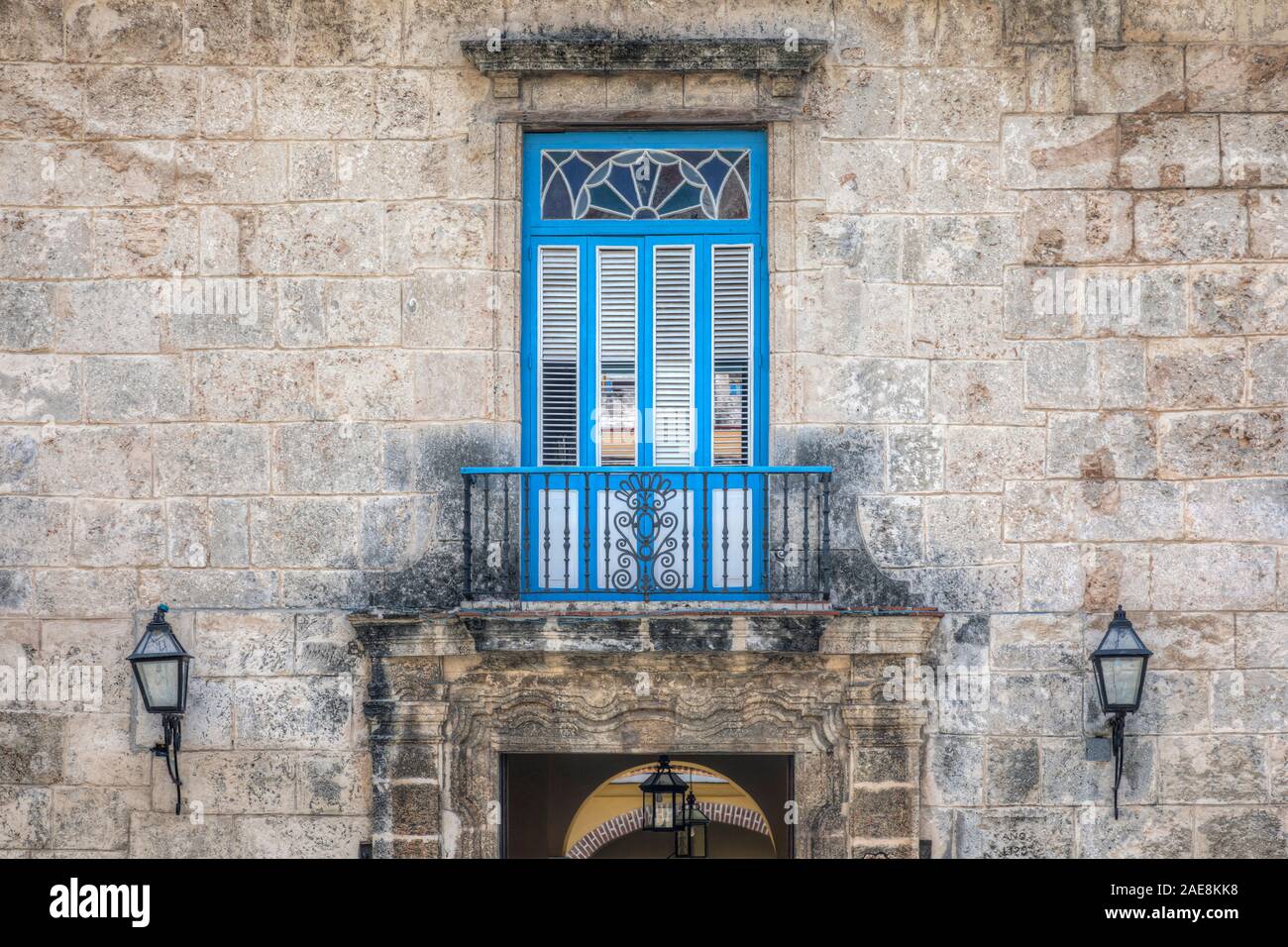 Catedral de La Habana, Old Havana, Cuba, North America Stock Photo