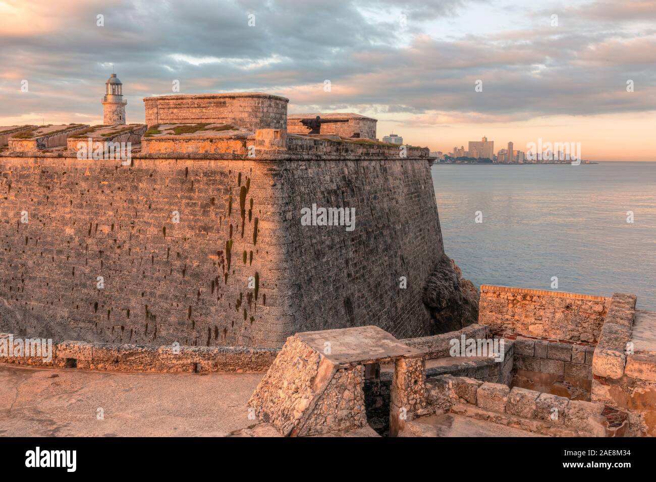 Castillo de los Tres Reyes del Morro, Havana, Cuba, North America Stock Photo