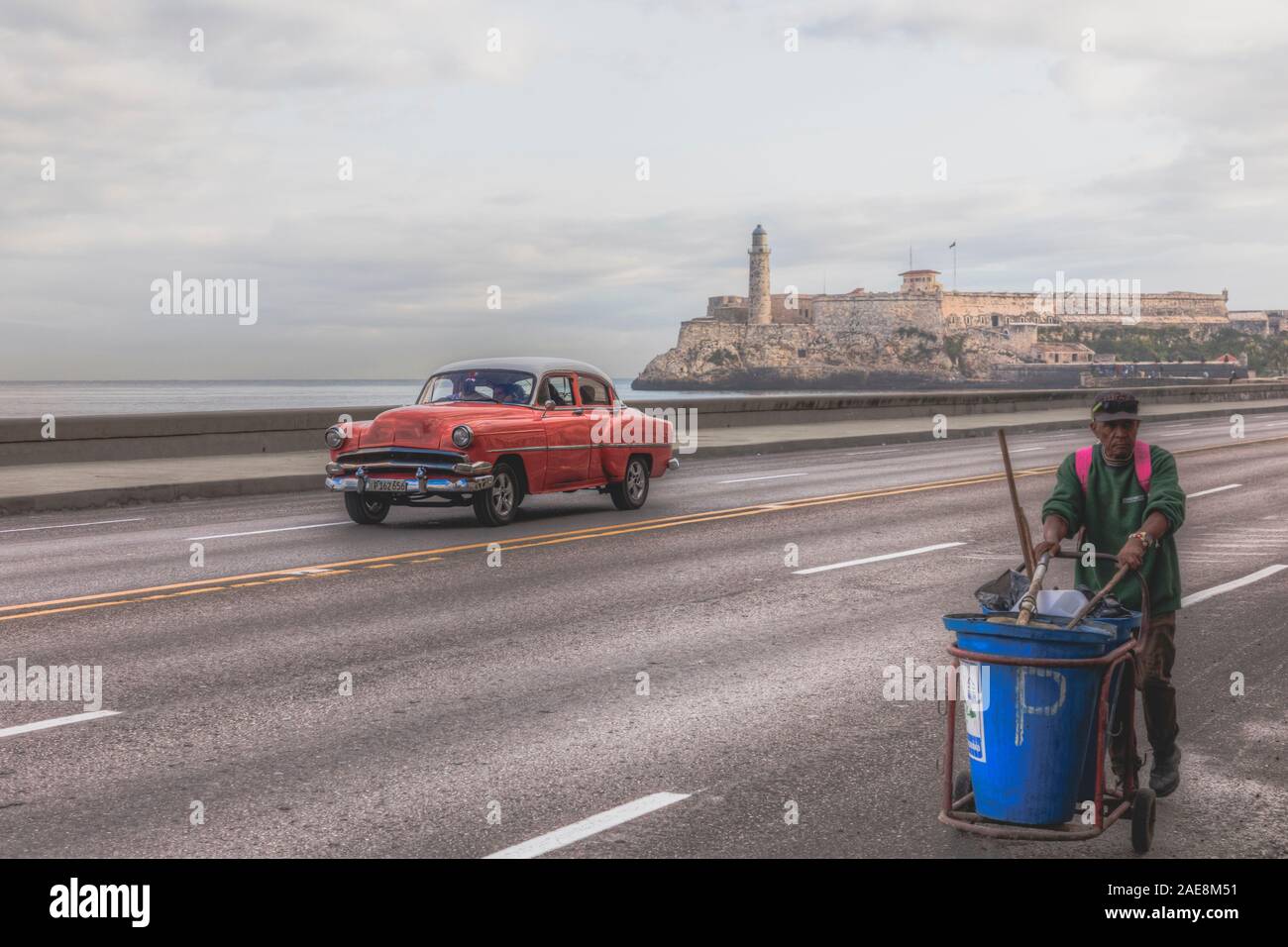 El Malecon, Havana, Cuba, North America Stock Photo
