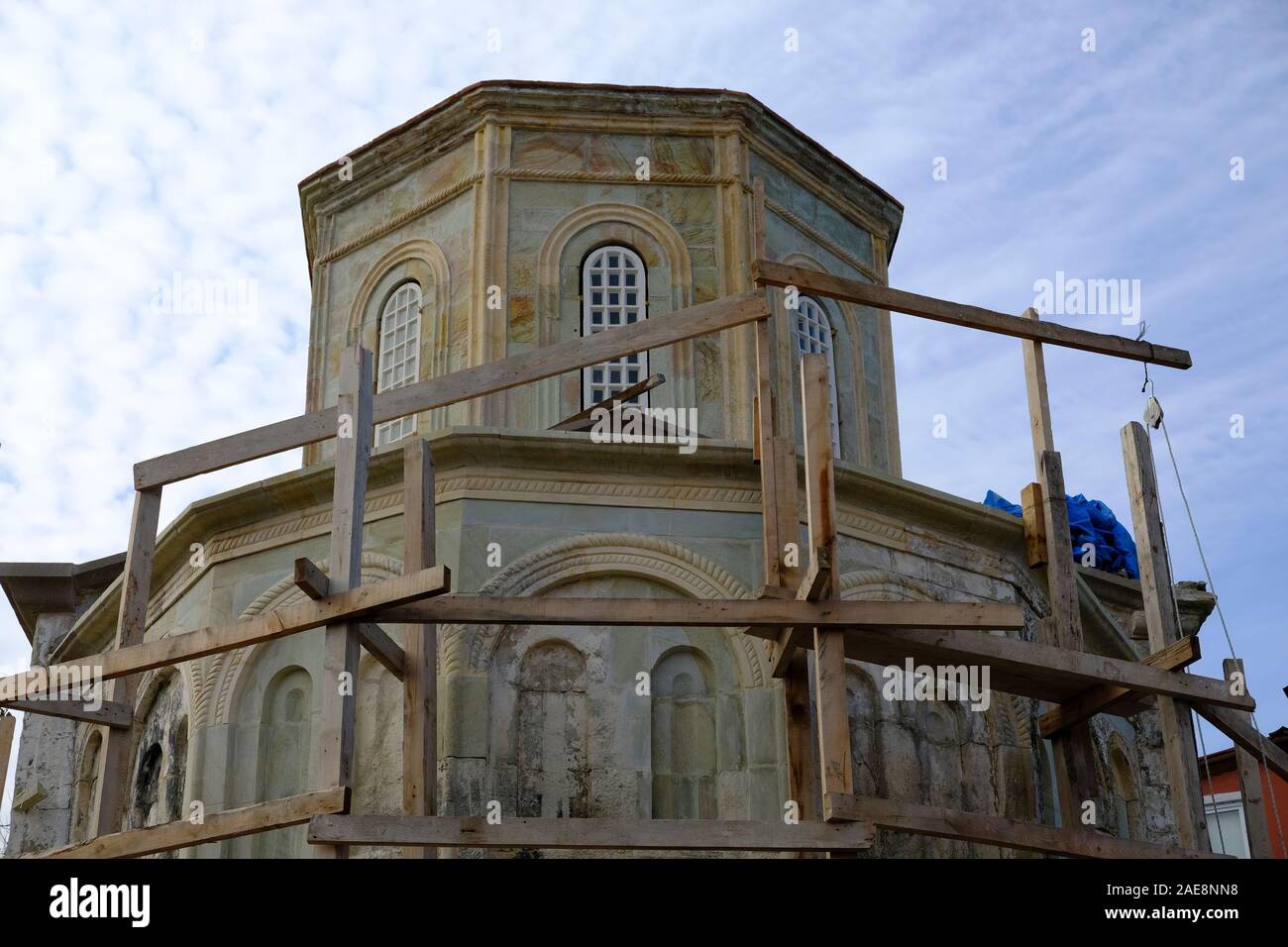 Restoration of Saint Joseph Church in Ortamahalle, Akçaabat, trabzon turkey Stock Photo