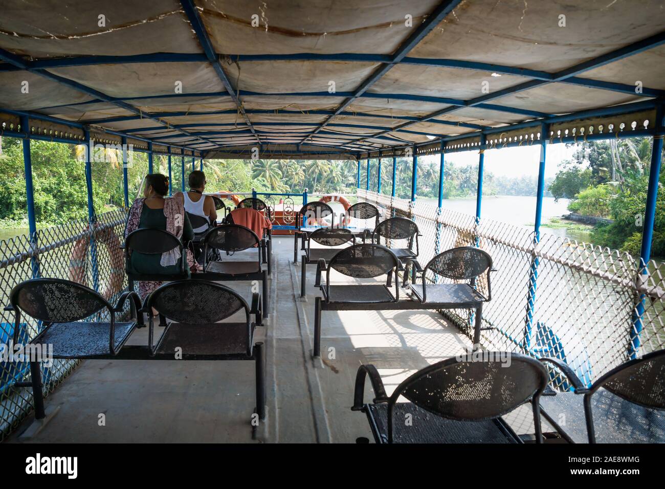 Kumarapuram, Kerala, India 17 November 2017 Indian tourists on deck
